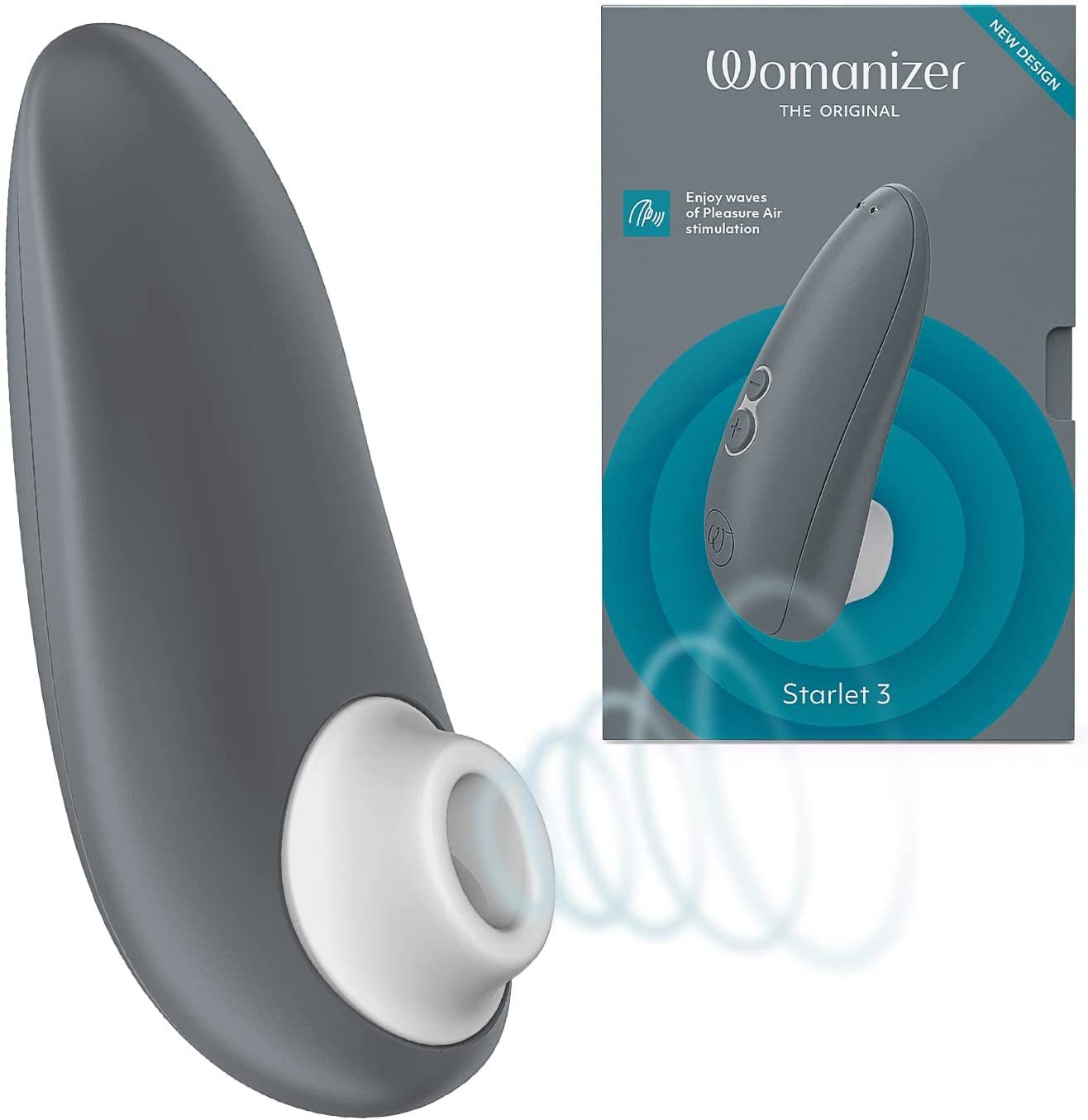 Womanizer Klitoris-Stimulator Starlet 3, Pleasure Air Technologie, Wasserdicht (IPX7) Gray