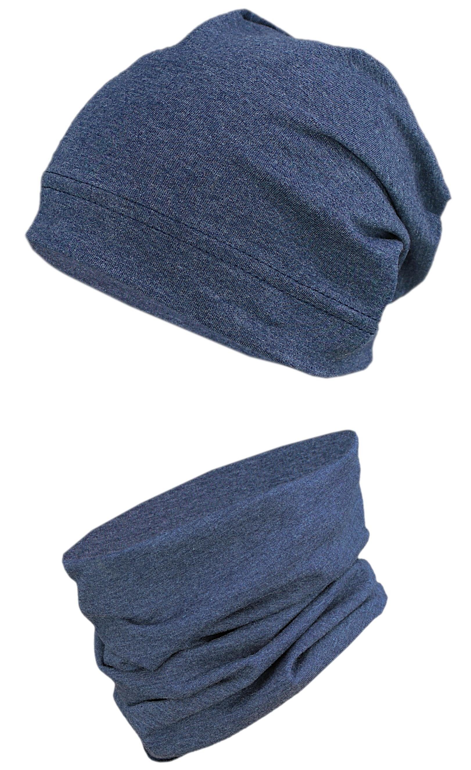 Beanie TupTam Jungen Beanie Mütze und Schlauchschal 2er Set