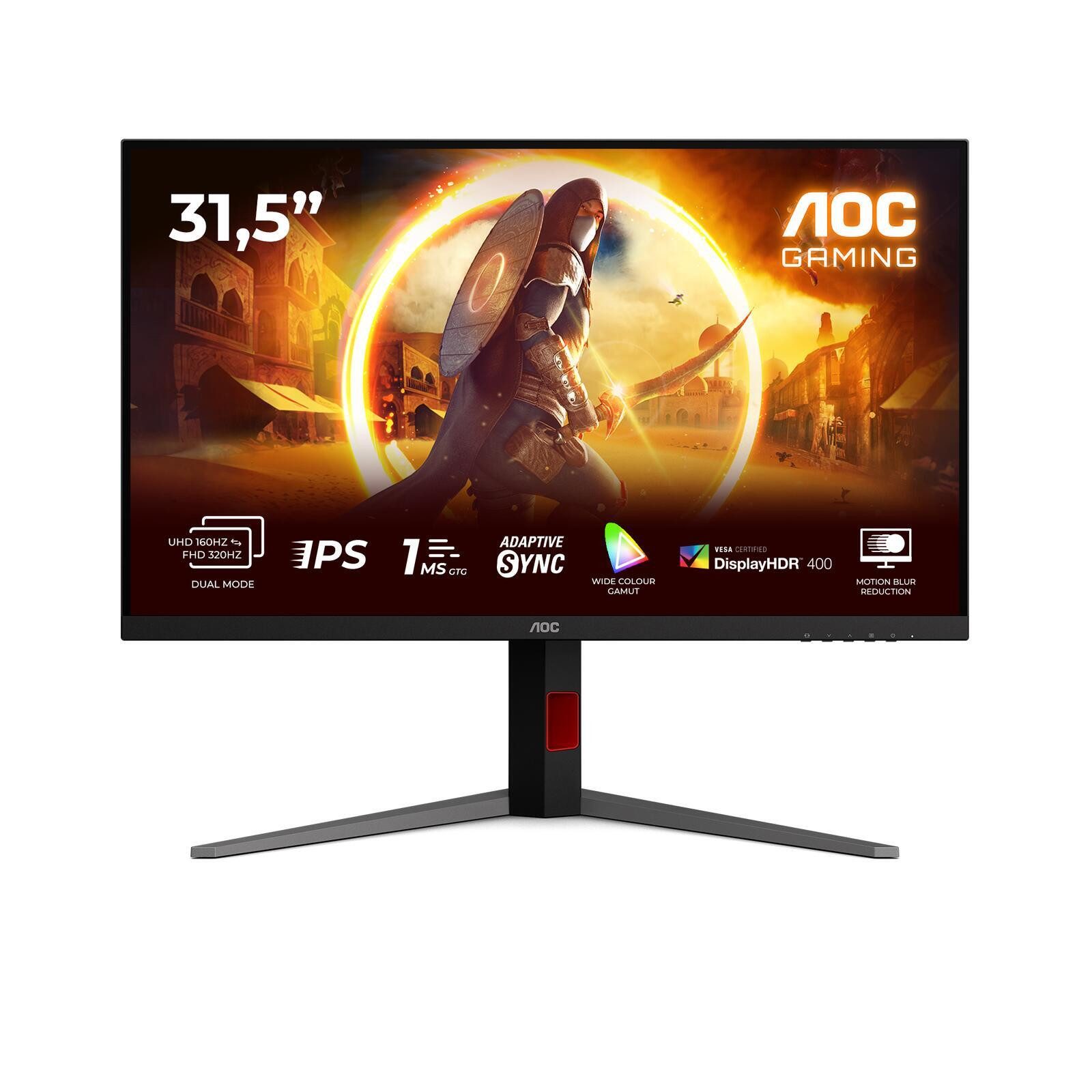 AOC U32G4U Gaming-LED-Monitor (3840 x 2160, 1 ms Reaktionszeit, 160 Hz, Fast IPS)