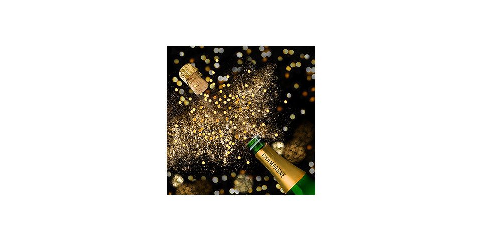 Braun+Company Atelier Papierserviette Braun & Company Servietten Motiv Champagnerfest 33