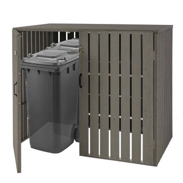 MCW Mülltonnenbox MCW-J28-XL2-4 (2 St), Erweiterbar, Abschließbare Tür, Mit Türgriff zum bequemen Öffnen