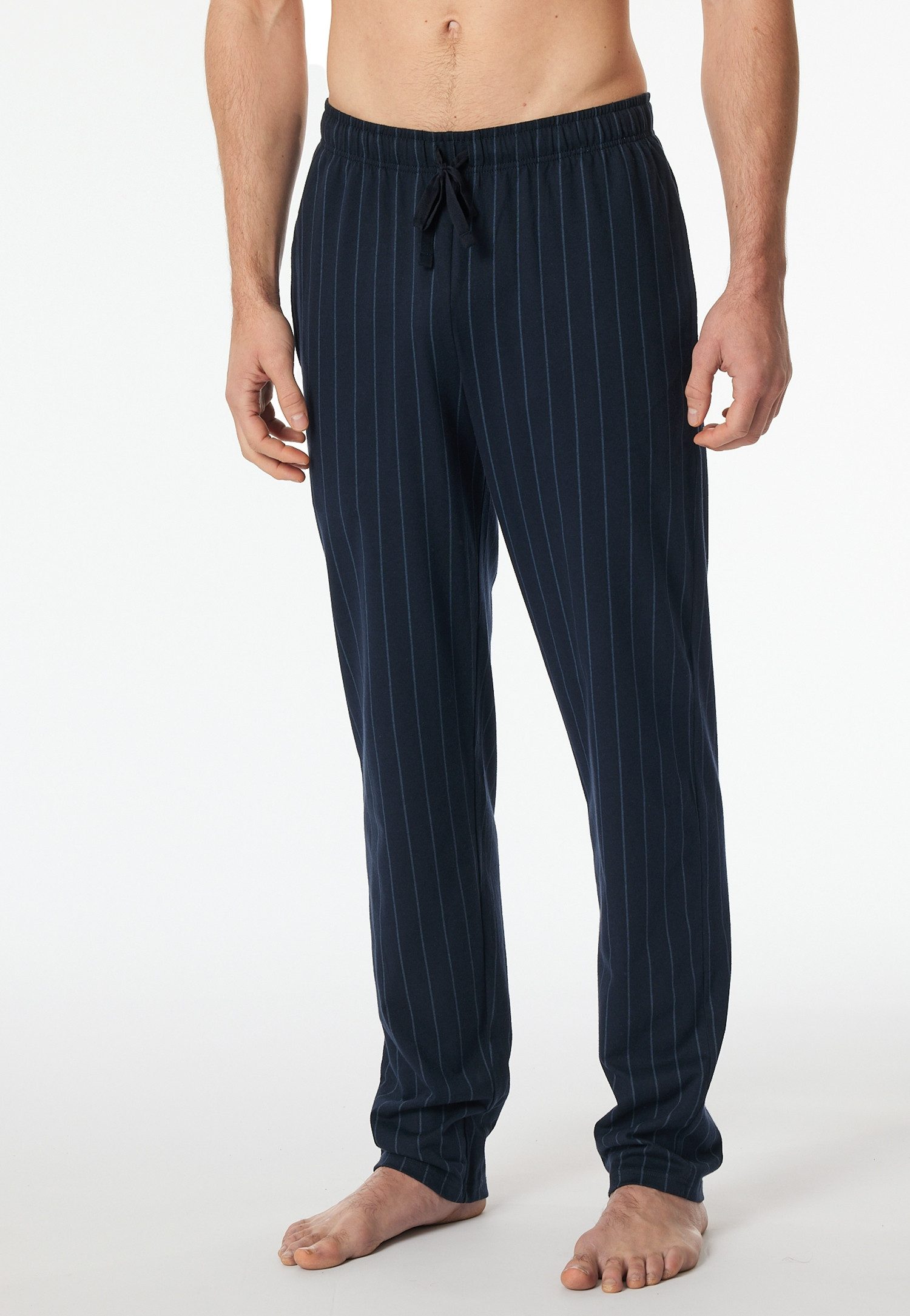 Schiesser Pyjamahose Mix + Relax gestreift, seitliche Taschen, Bindekordel günstig online kaufen