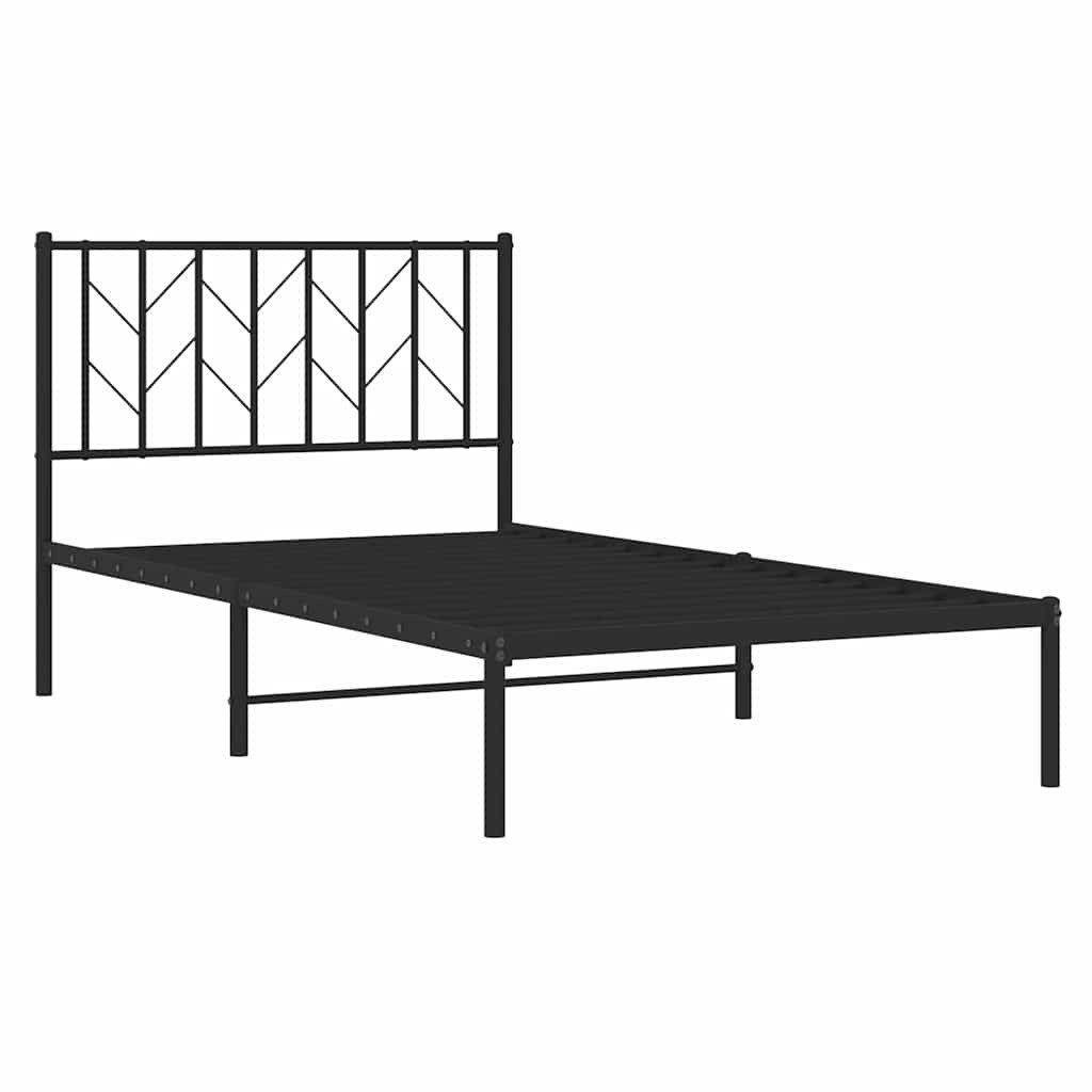 vidaXL Bett Bettgestell mit Kopfteil Metall günstig online kaufen