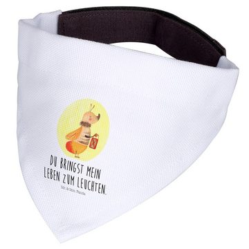 Mr. & Mrs. Panda Hundefliege Glühwürmchen - Weiß - Geschenk, Gute Laune, lustige Sprüche, Tiere, L, Polyester