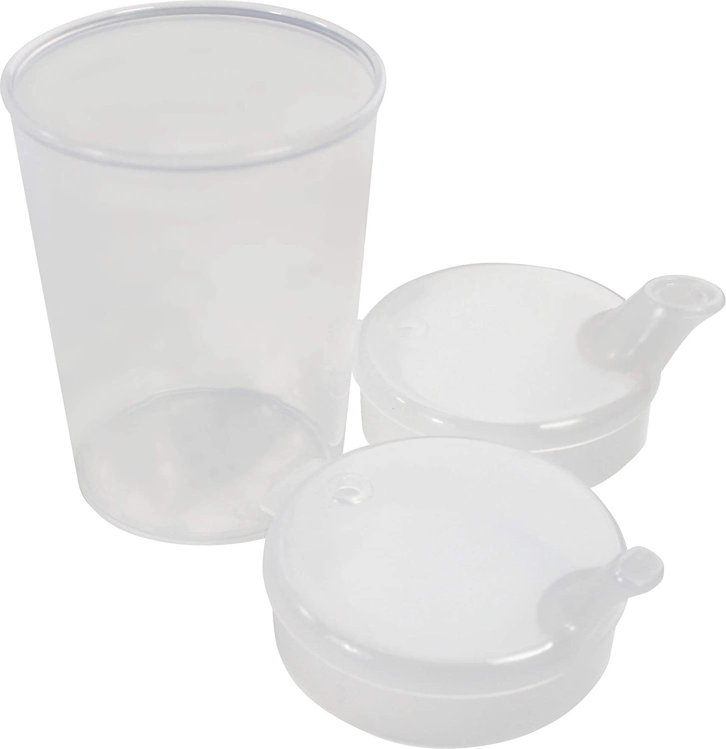Medi-Inn Schnabelbecher Schnabelbecher, transparent, 250 ml, Set: 1 Unterteil + 2 Oberteile, 1-tlg.