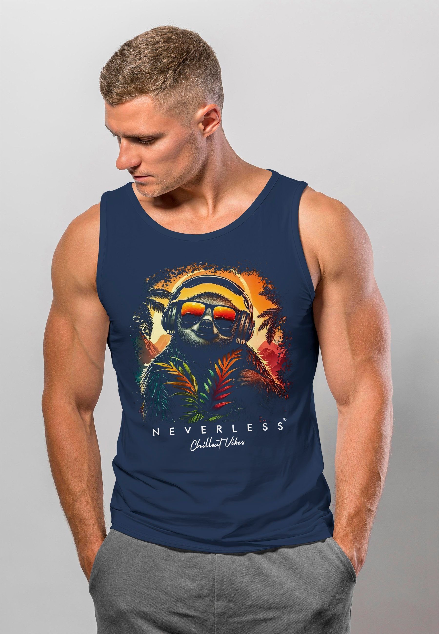 Neverless Tanktop Herren Tank-Top Musik DJ günstig online kaufen