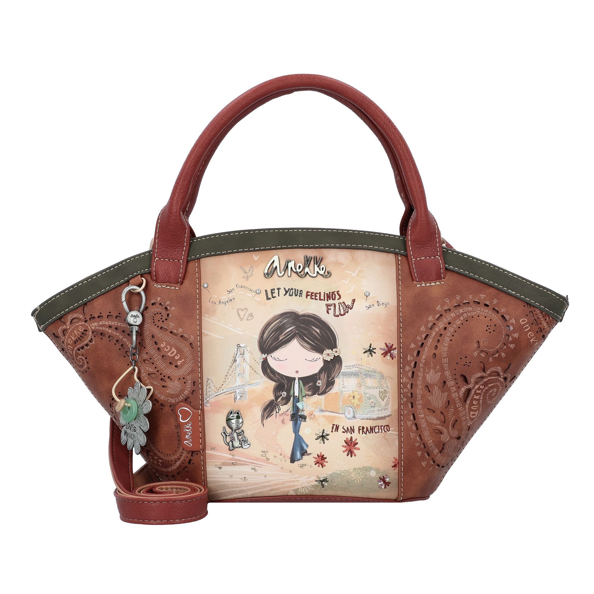Anekke Henkeltasche Peace & Love, Polyurethan