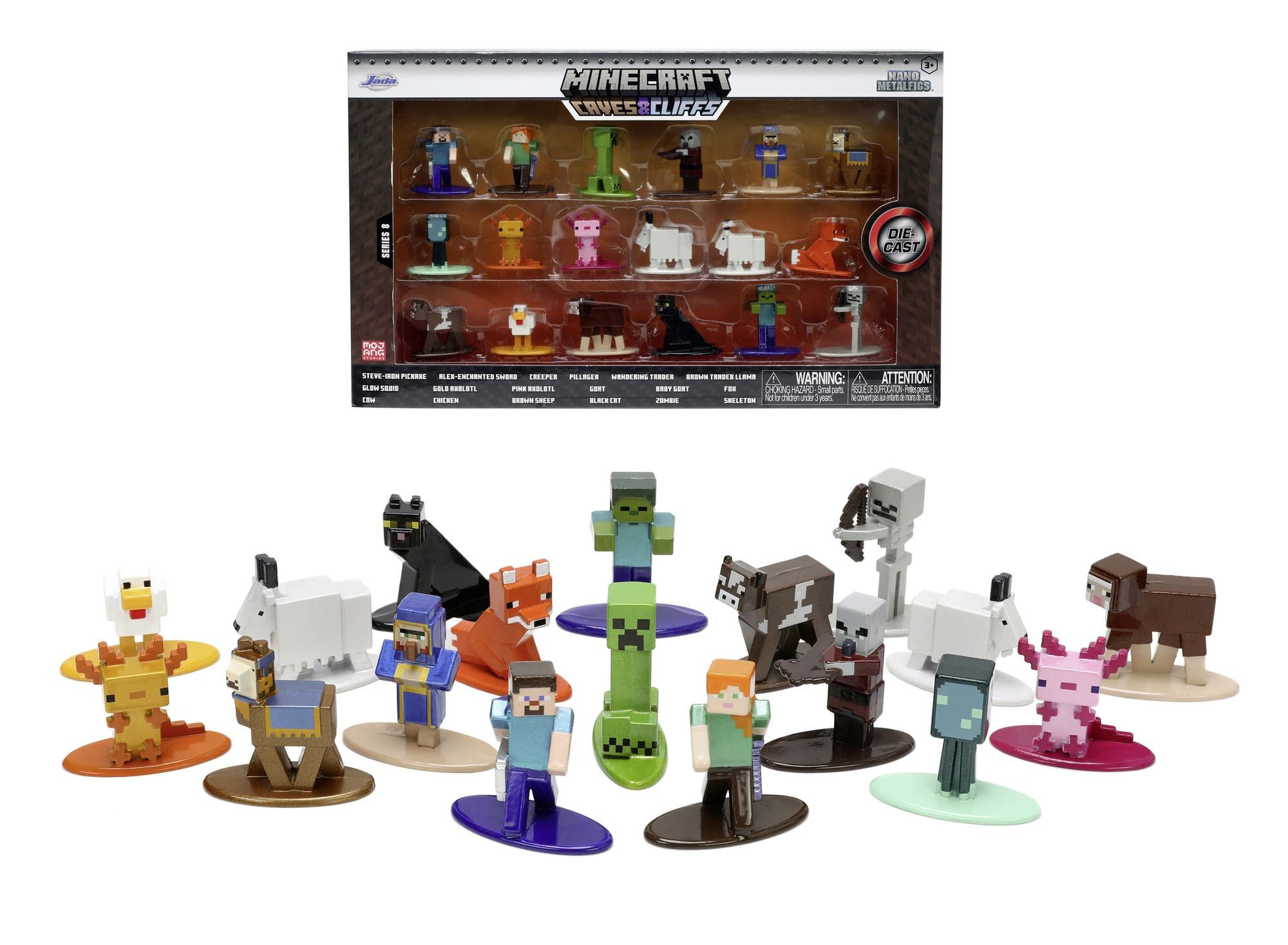 JADA Modellauto Jada Minecraft Multi Pack Nanofigs, Wave 8