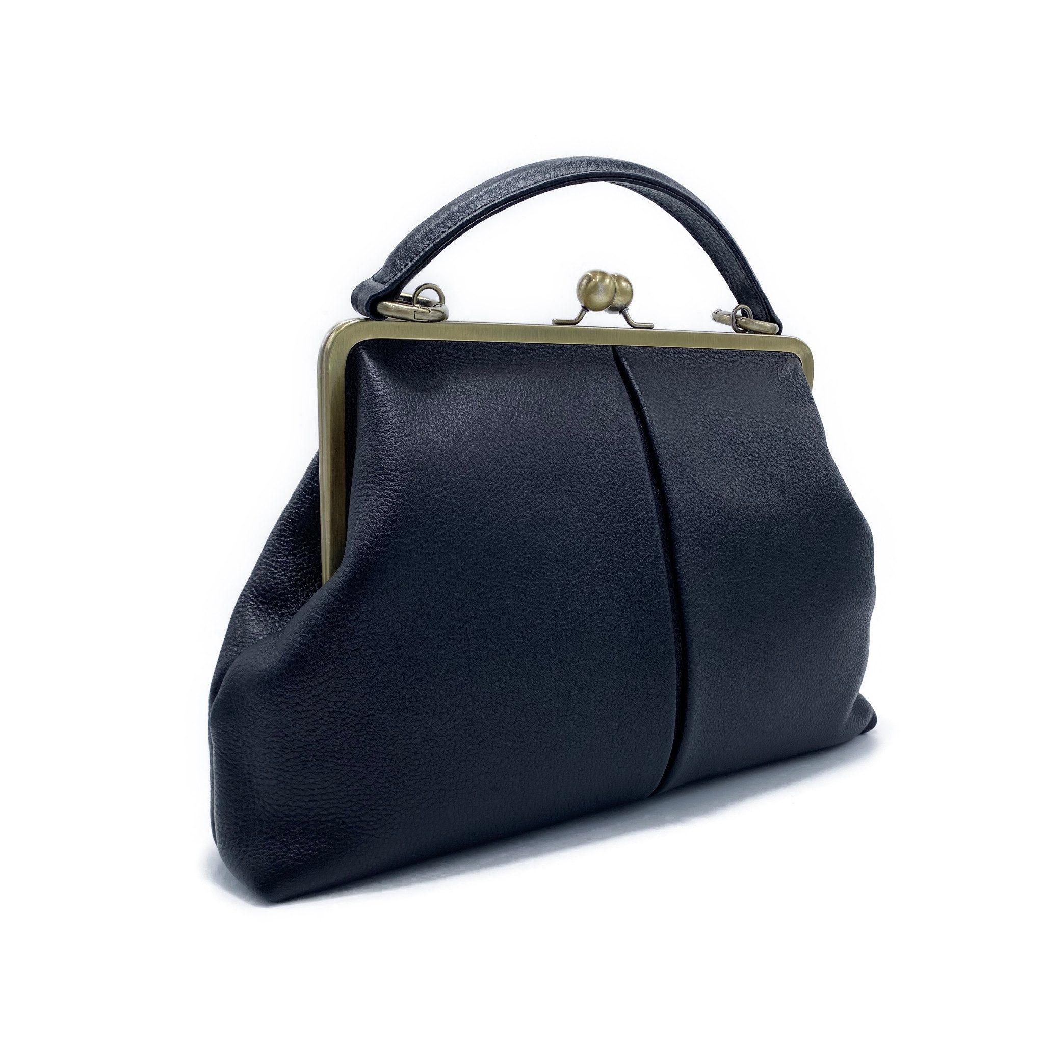 Taschenkinder Handtasche Handtasche Leder "Große Olive" Damentasche, Schultertasche, Vintage, Echtes Leder vom Rind, sehr weich und geschmeidig.