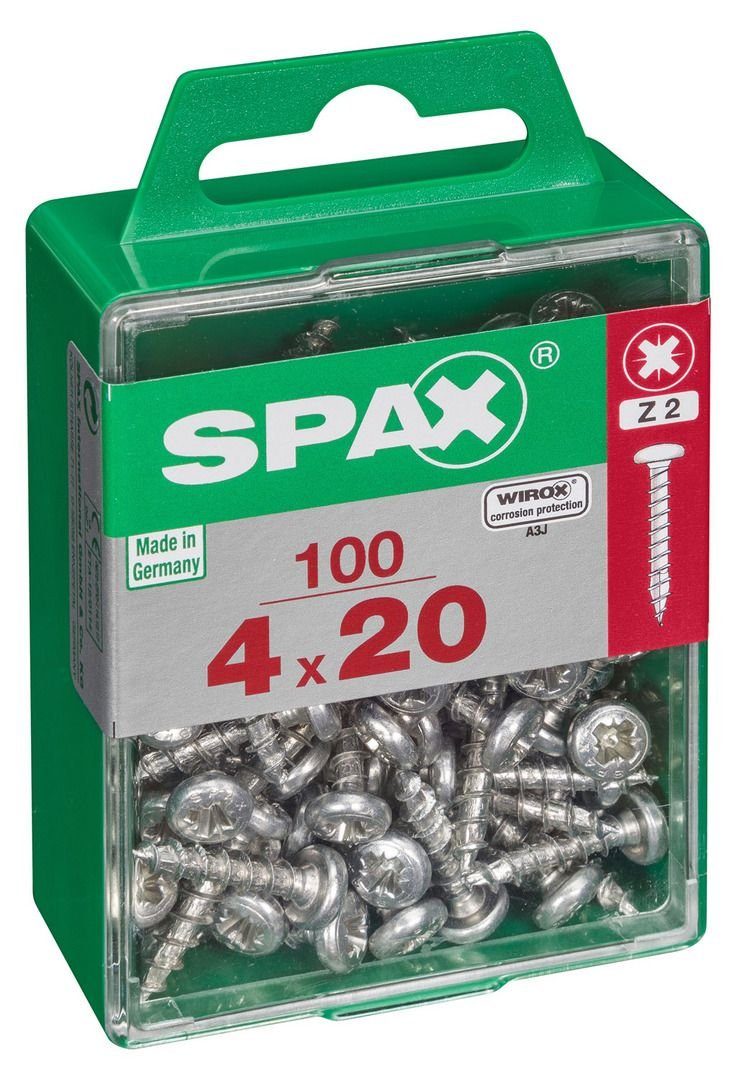 Universalschrauben 20 Holzbauschraube SPAX 20 TX Spax x mm 4.0 Rundkopf