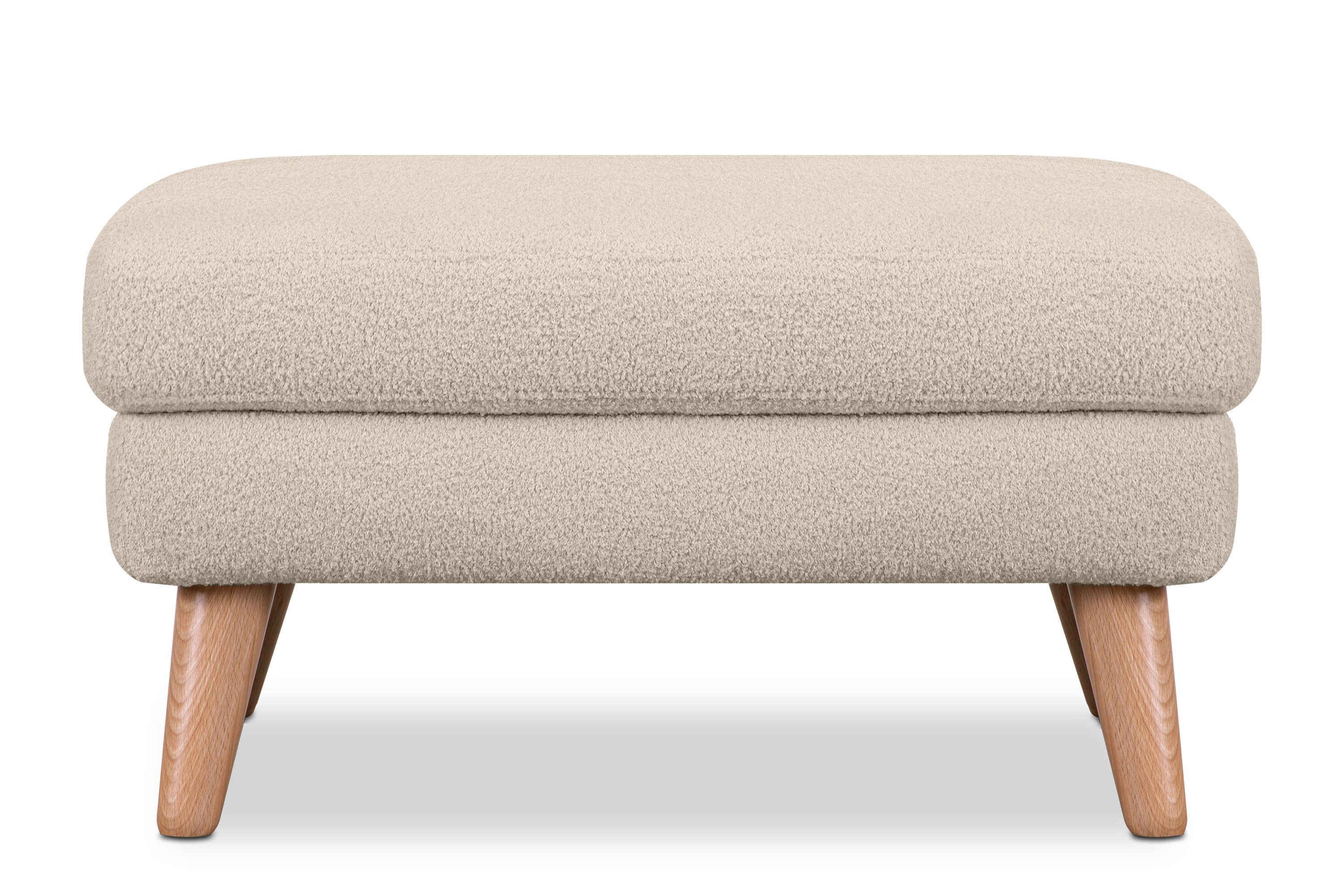 KONSIMO® Sitzhocker TAGIO hergestellt in Europa, 5 Jahre Garantie (Sitzhoker), Scandi-Stil, Gestell aus Massivholz – Bild 2 von 5