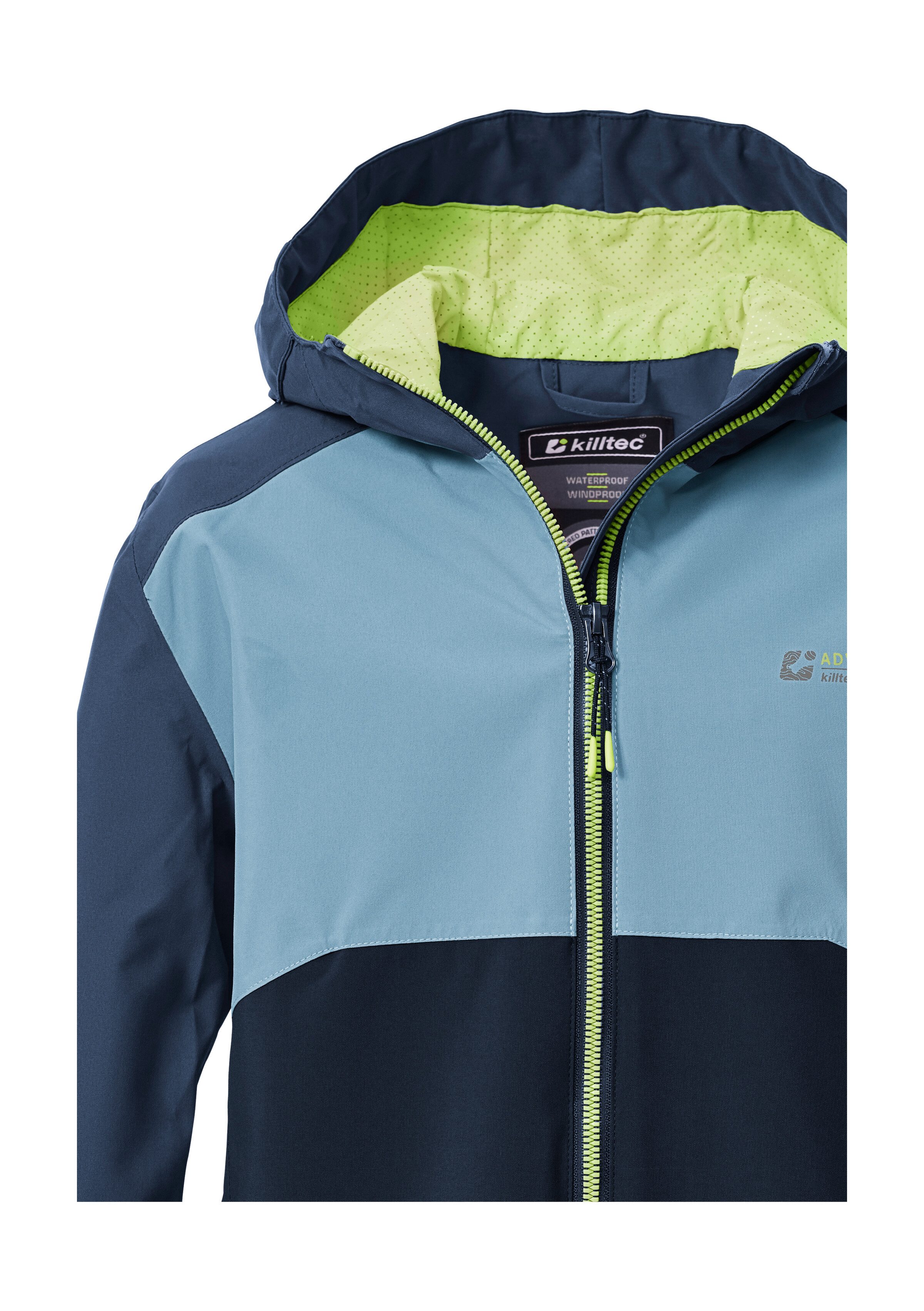 Killtec Funktionsjacke KOS 147 BYS JCKT Kinderjacke, wasserdicht, Colourblock, Teflon EcoElite™ imprägniert