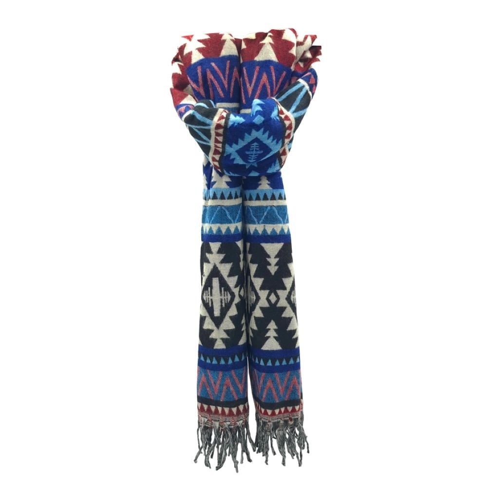 Goodman Design XXL-Schal Ethno-Winterschal Poncho – vielseitig, warm und stilvoll!, Hergestellt in Indien – mit Liebe zum Detail