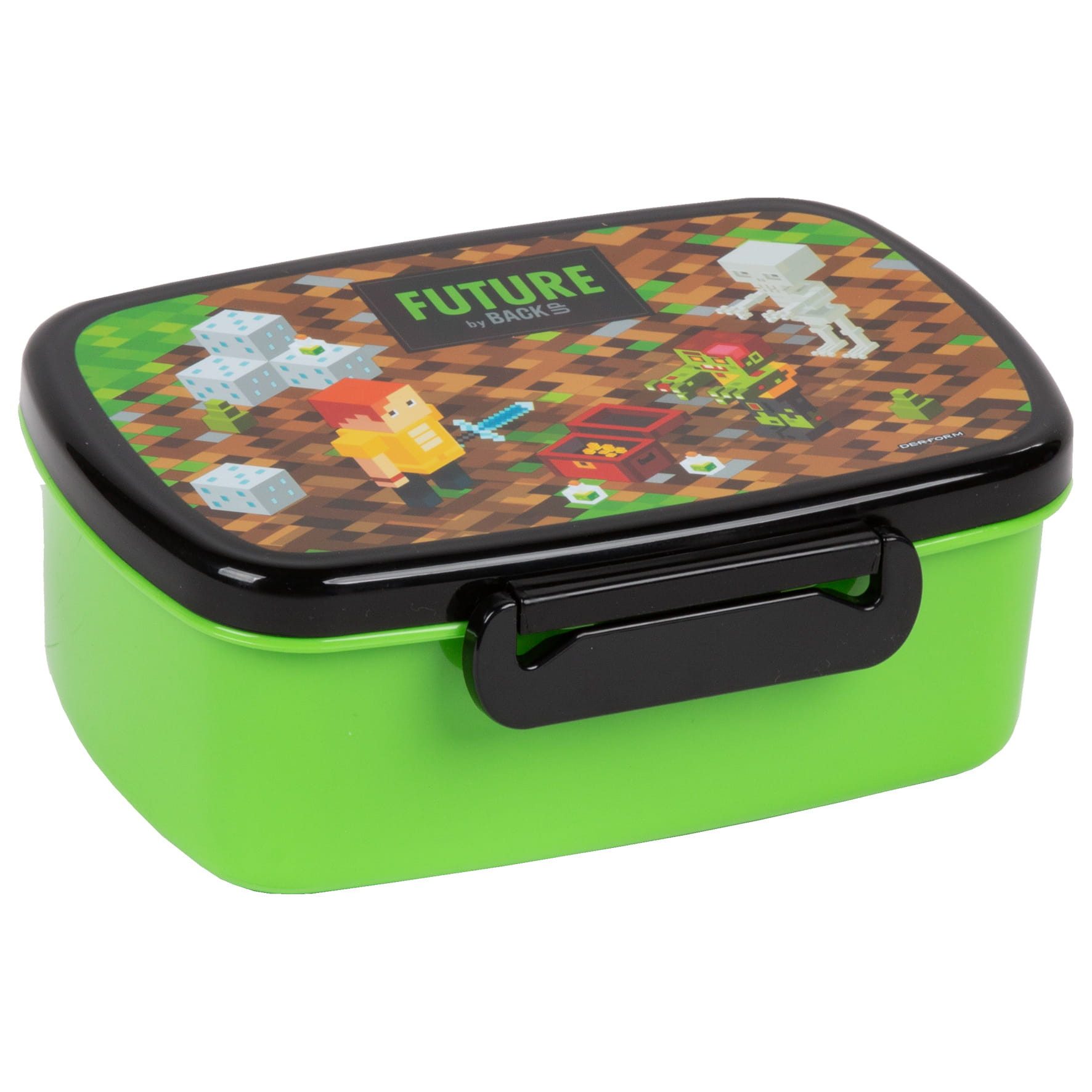 DERFORM Lunchbox Pixel Games Brotdose mit Unterteilung Brotbox Brotbüchse Lunchbox, Kunststoff, (1-tlg)