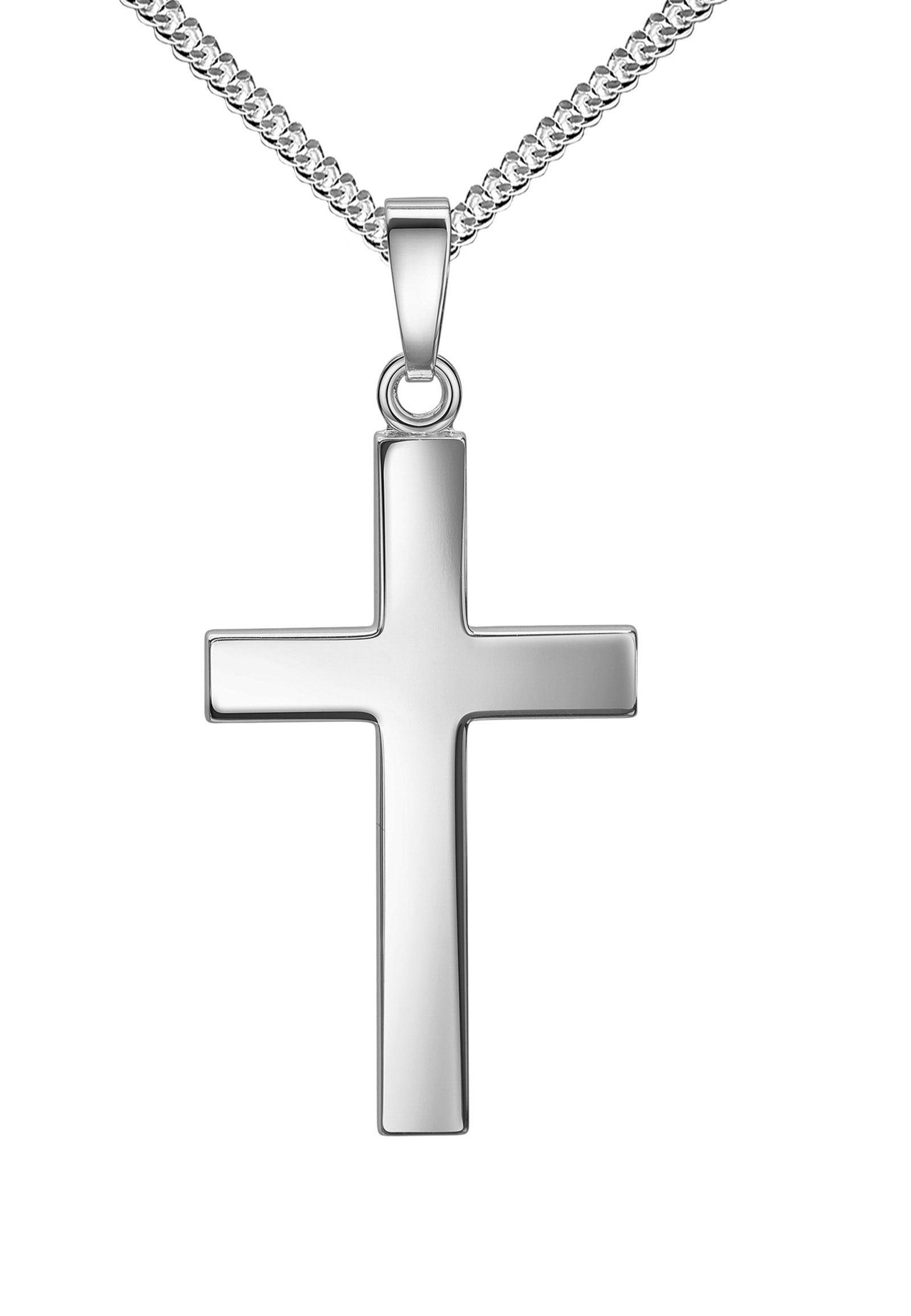 Kreuzkette Kreuzanhänger 925 Sterlingsilber Anhänger - Made in Germany