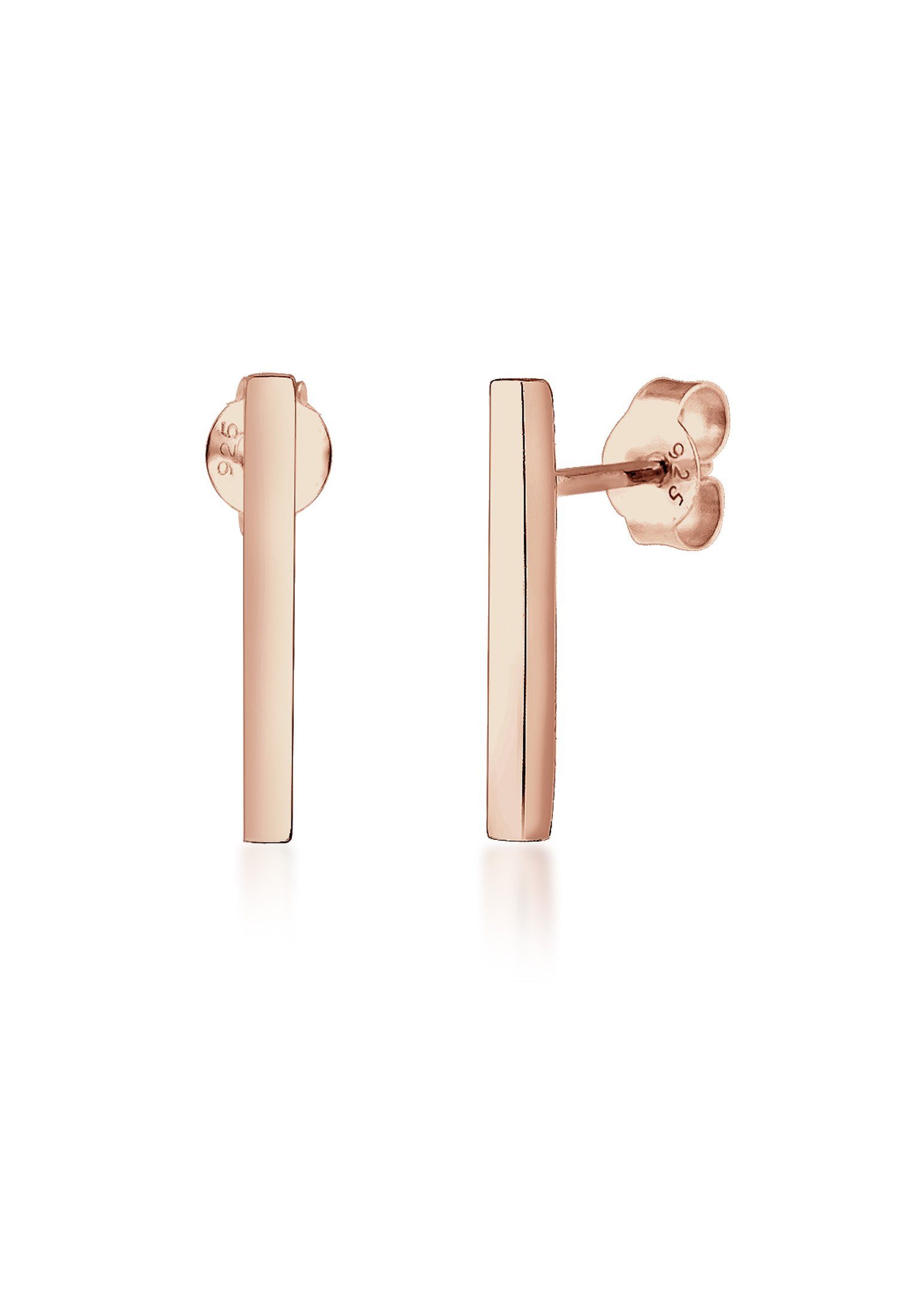 Paar Ohrstecker Stab Geo Minimal Trend 925 Silber