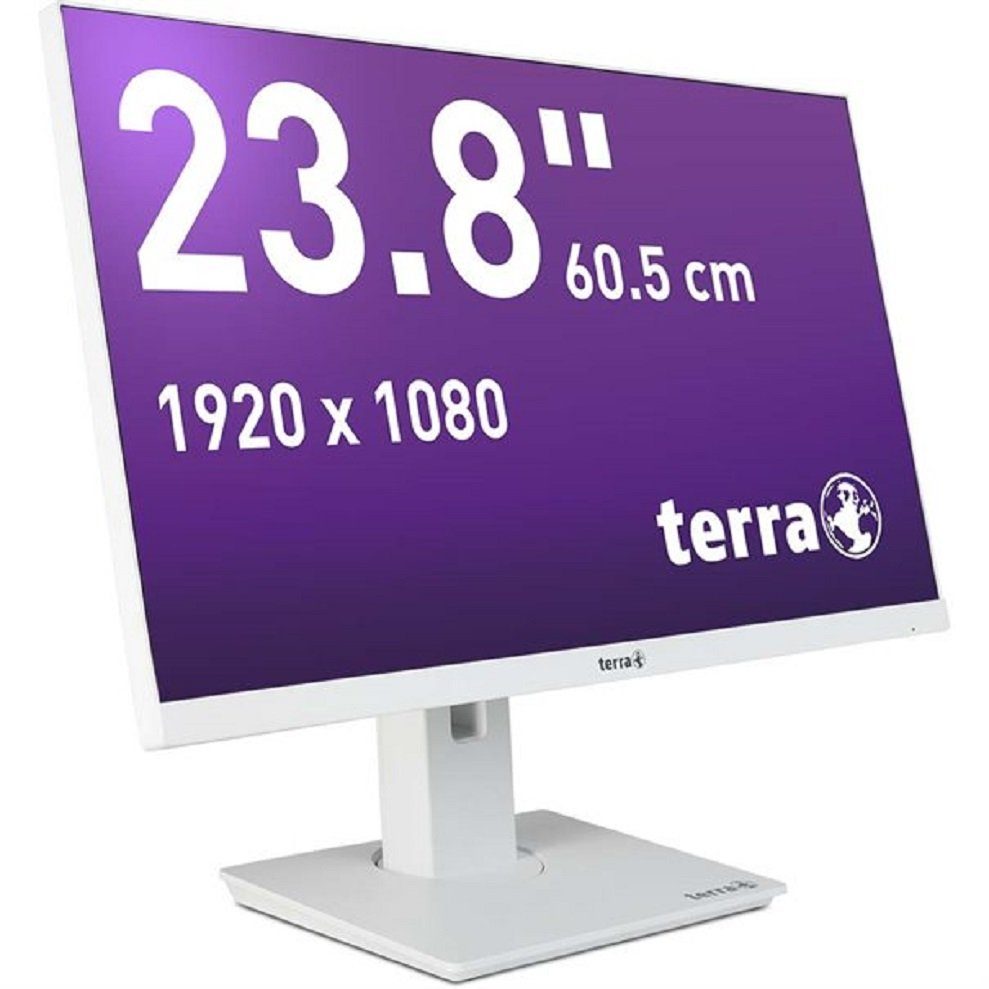 TERRA LCD/LED 2463W PV white LCD-Monitor (1920 x 1080 px, Full-HD, 5 ms Reaktionszeit, Farbe Weiß, 1x HDMI, 1x Displayport, VESA, IPS)