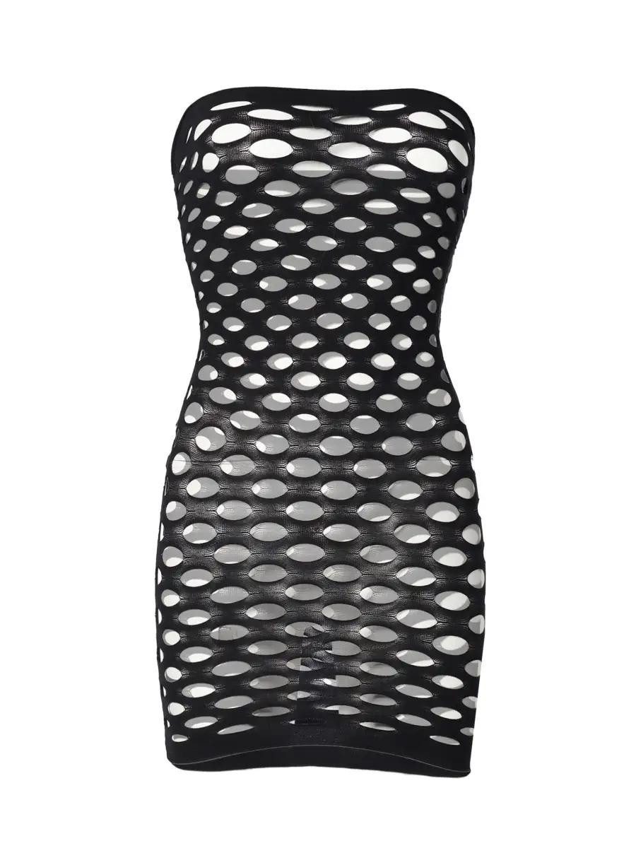Elegant Love Netzkleid Sexy Minikleid für Frauen, Nahtlose Mesh Dessous, Na günstig online kaufen