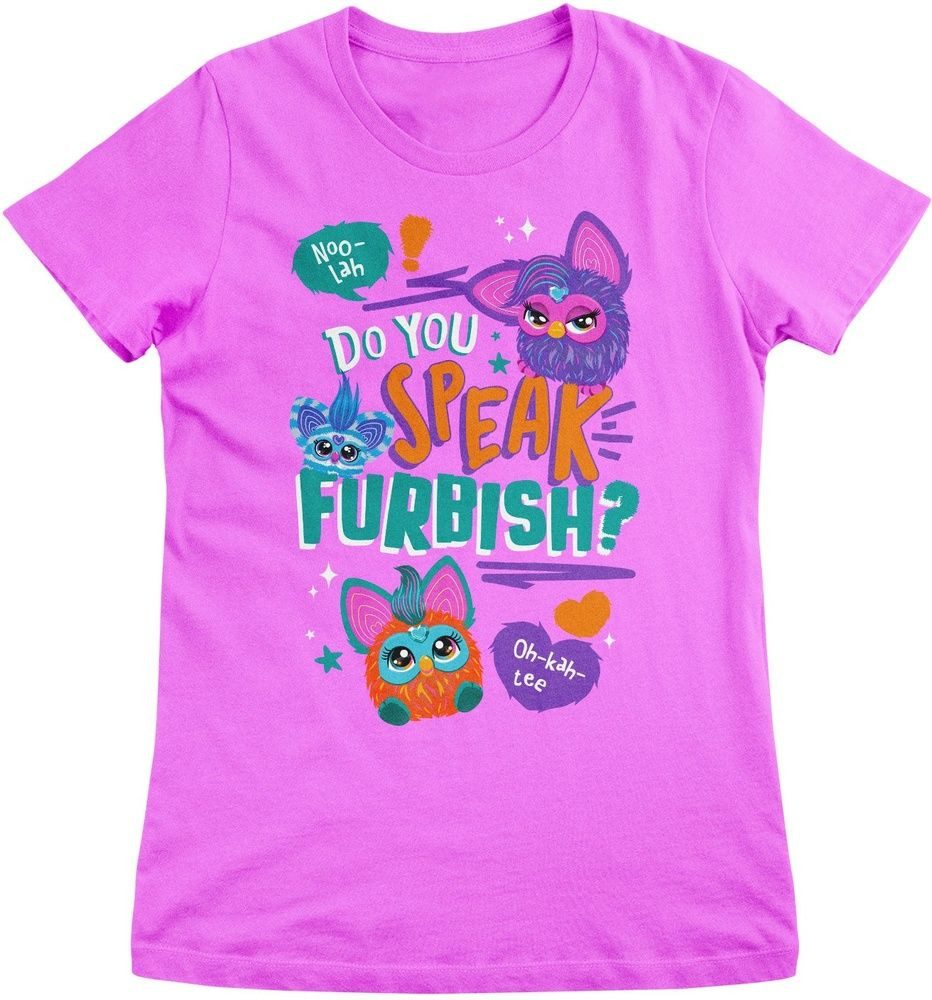 Furby T-Shirt Do You Speak Furbish? Girly Tee