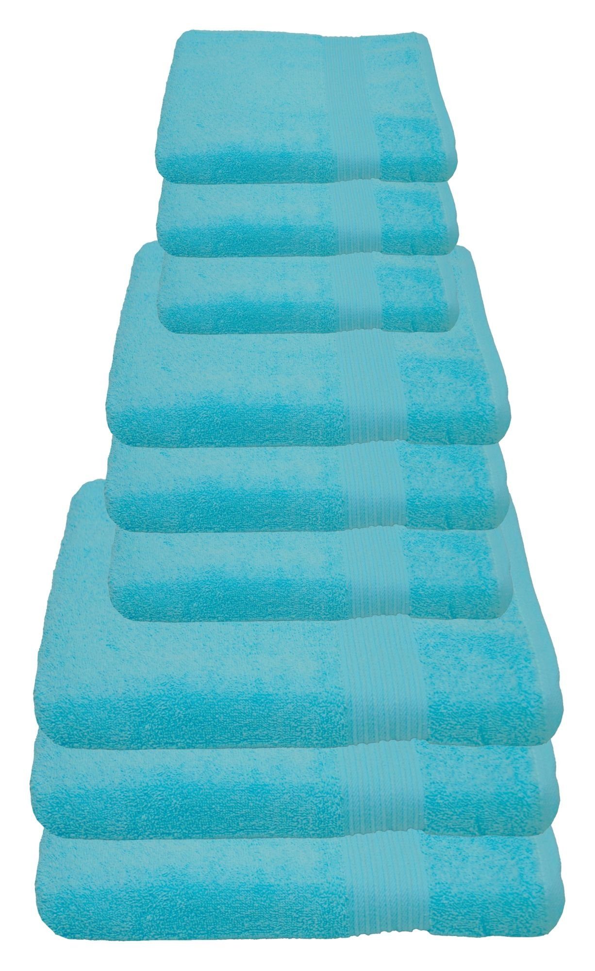 Julie Julsen Handtücher 9-Handtücher-Babyblau, Baumwolle (9-St) günstig online kaufen