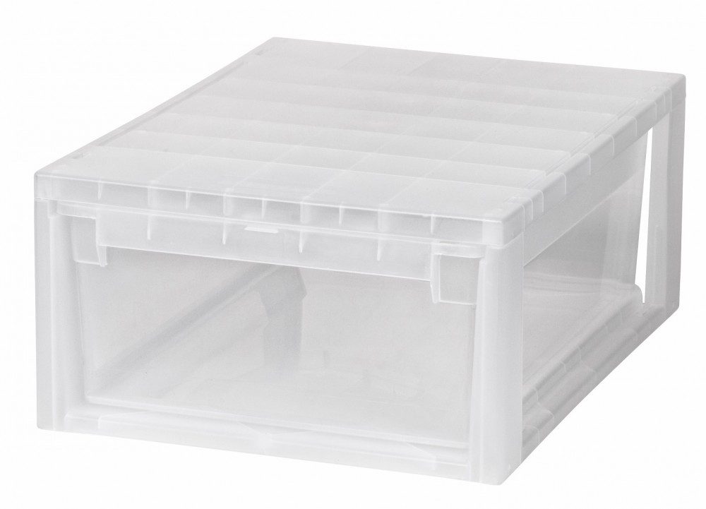 Kreher Schubladenbox Set: 2 x Schubladenbox Größe L, Volumen 23 Liter