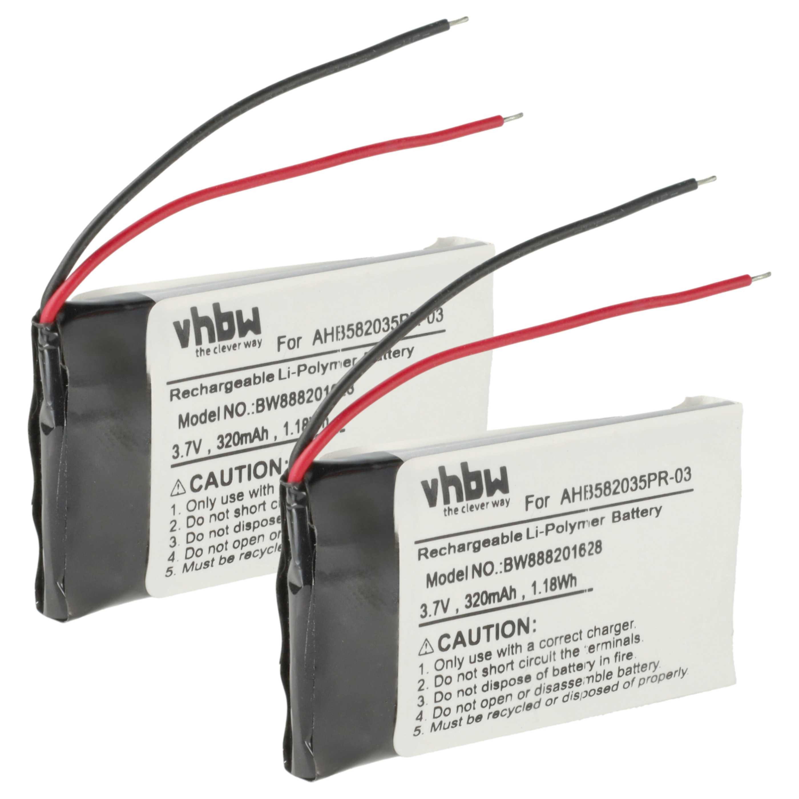 Akku Ersatz für Jabra AHB582035PR-03 für Freisprecheinrichtung (320 Akku