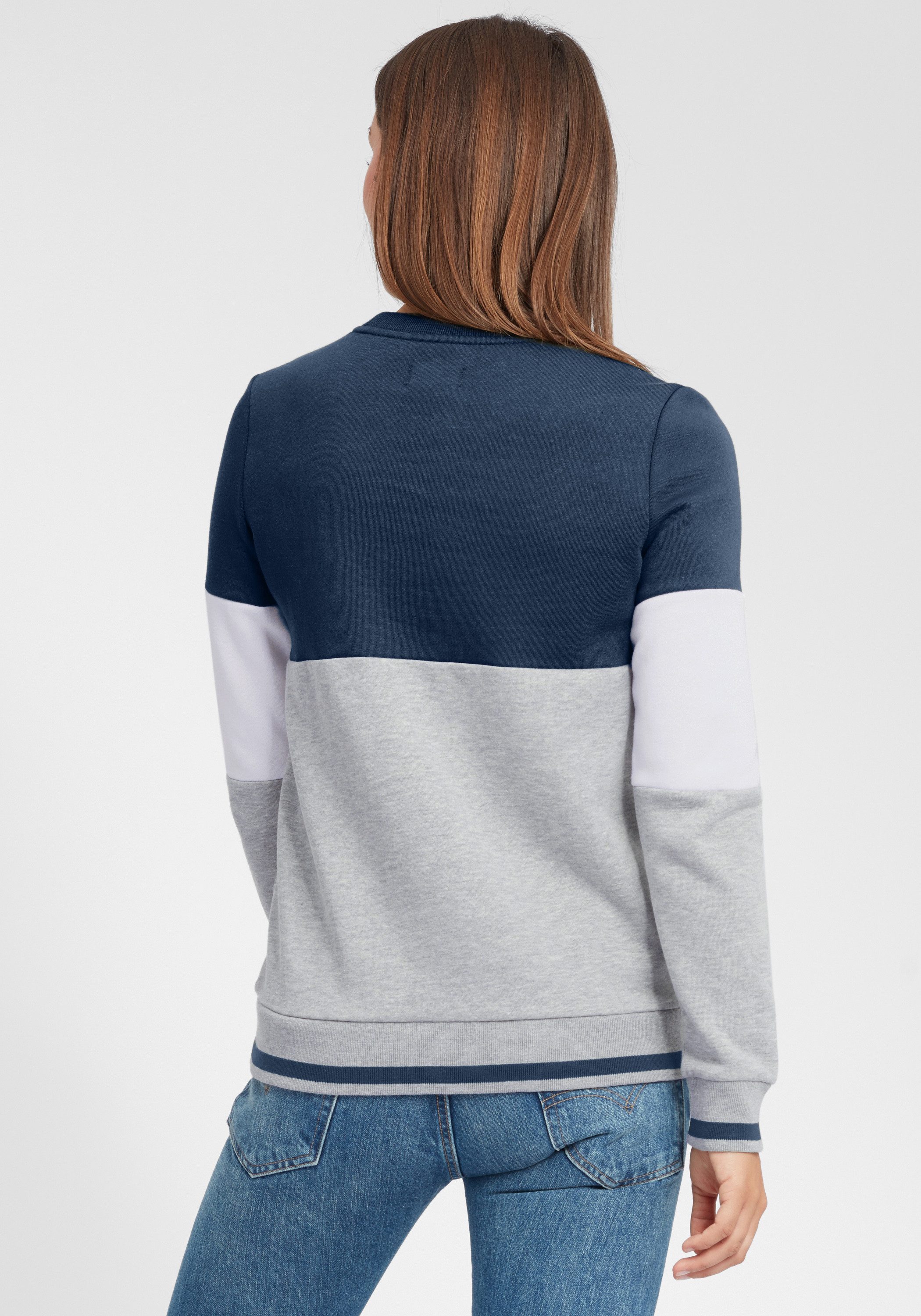 OXMO Hoodie OXOmaya Sportlicher Sweatpullover mit kontrastreichem Muster – Bild 4 von 5