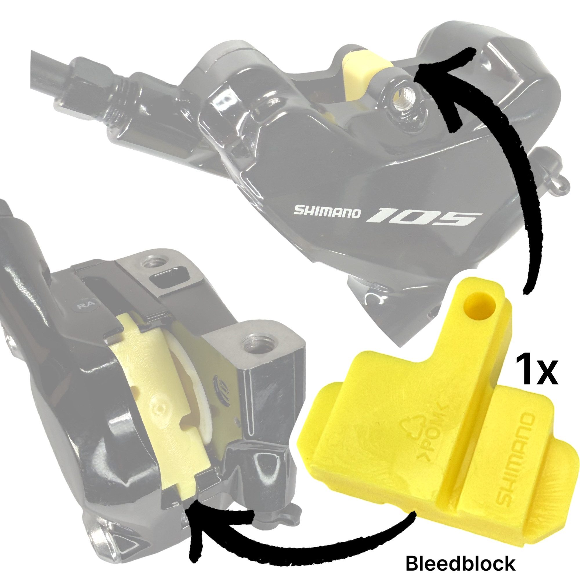 Shimano Scheibenbremse Shimano 2x K05S-RX Resin XT XTR 105 Ultegra Disc Scheibenbremsbeläge