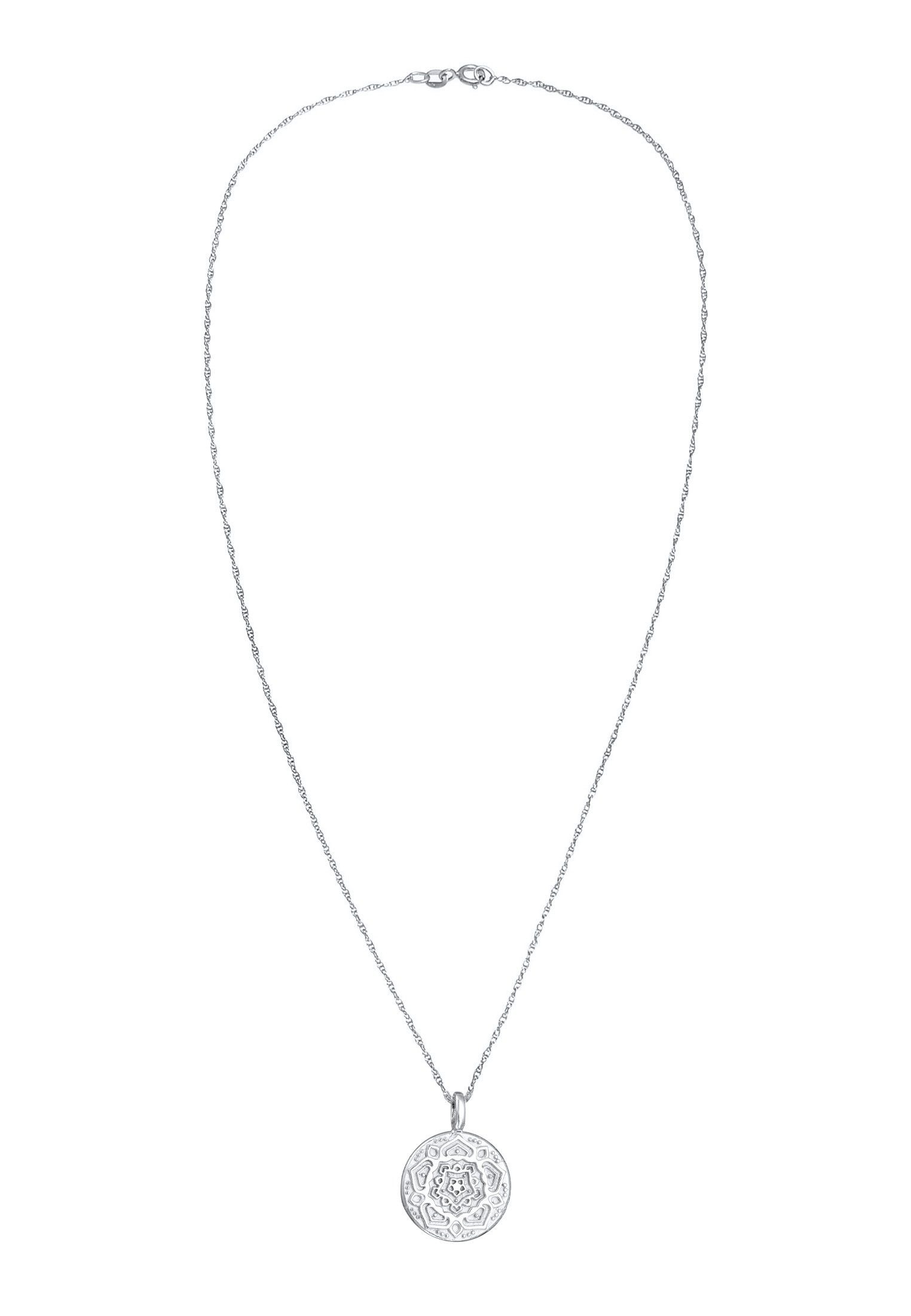 Elli Kette mit Anhänger Mandala Anhänger Rund 925 Silber, Kreis günstig online kaufen