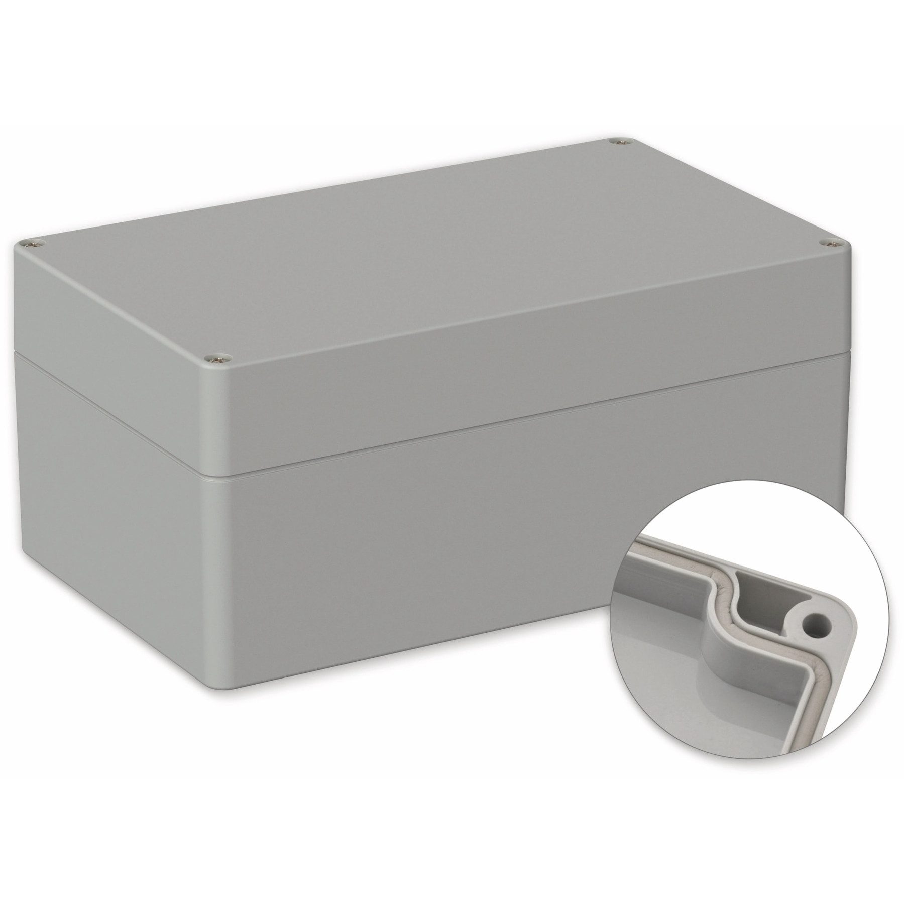 Pollin Verteilerbox POLLIN, ABS Gehäuse, 200 x 120 x 90 mm, IP66, Lichtgrau