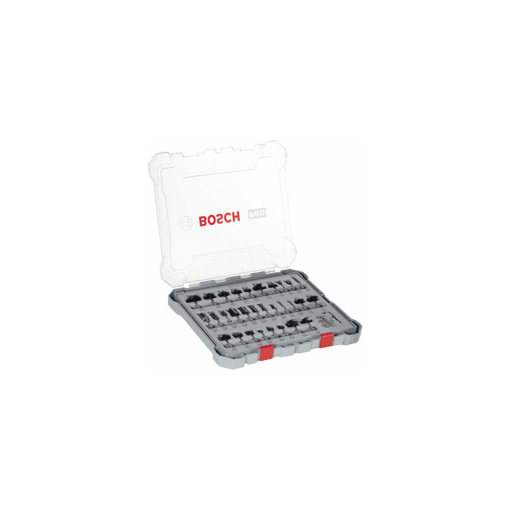 Bosch Professional Fräser-Set Bosch Fräser-Set 6-mm-Schaft 30-teilig