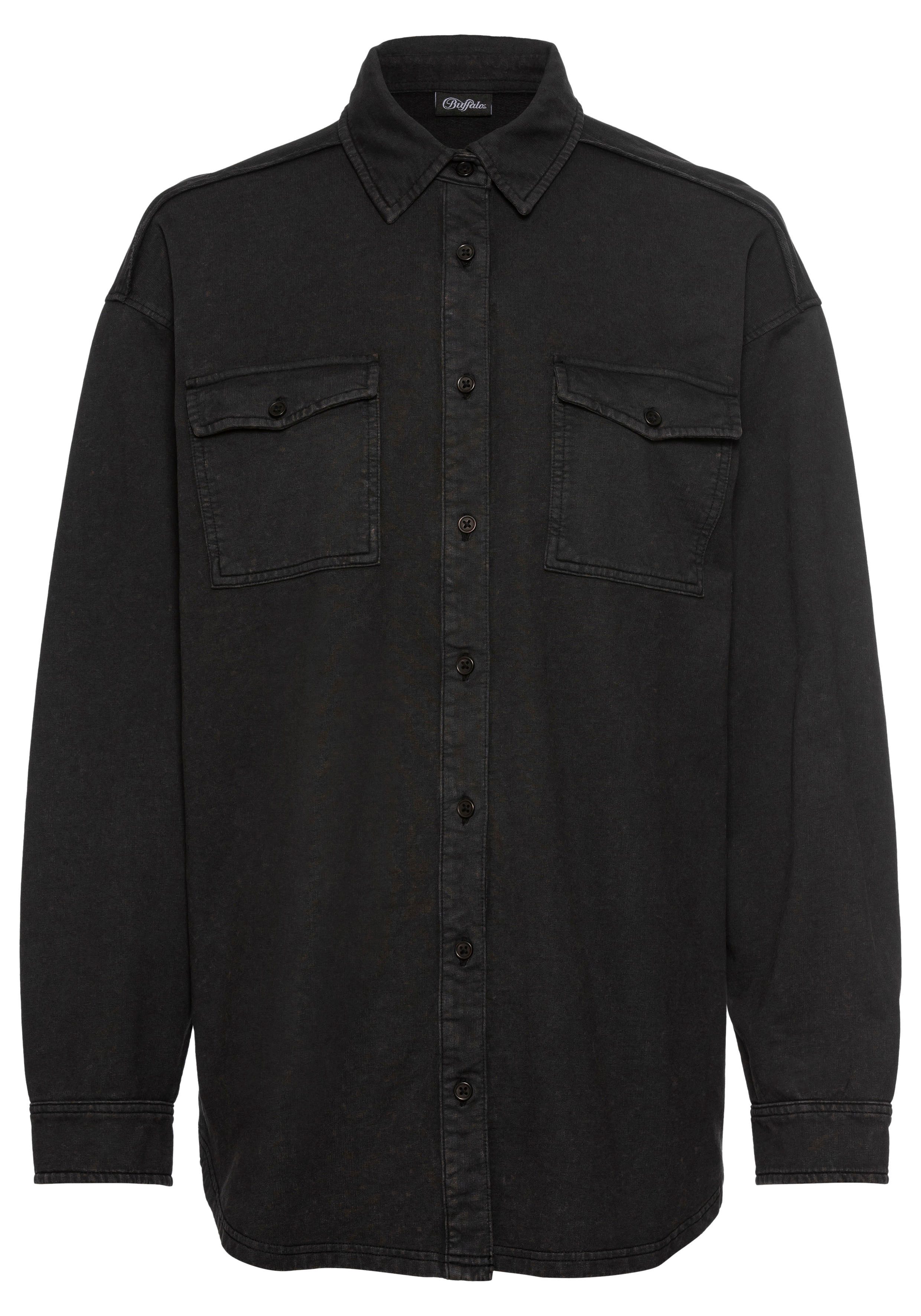 Buffalo Blusenshirt Loungeshirt im Used-Look, Loungewear – Bild 2 von 5