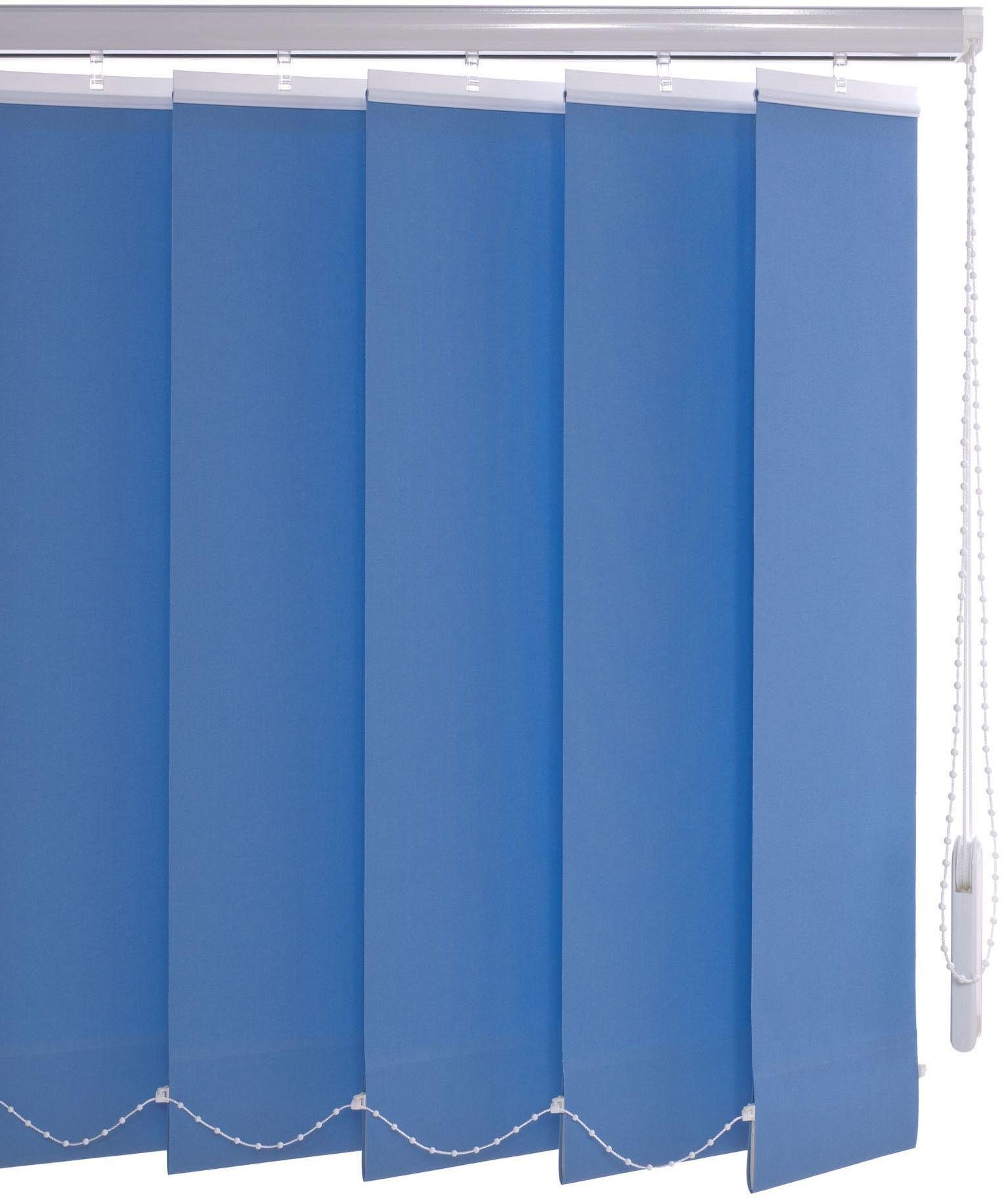 Lamellenvorhang Vertikalanlage 89 mm, Liedeco, mit Bohren blau