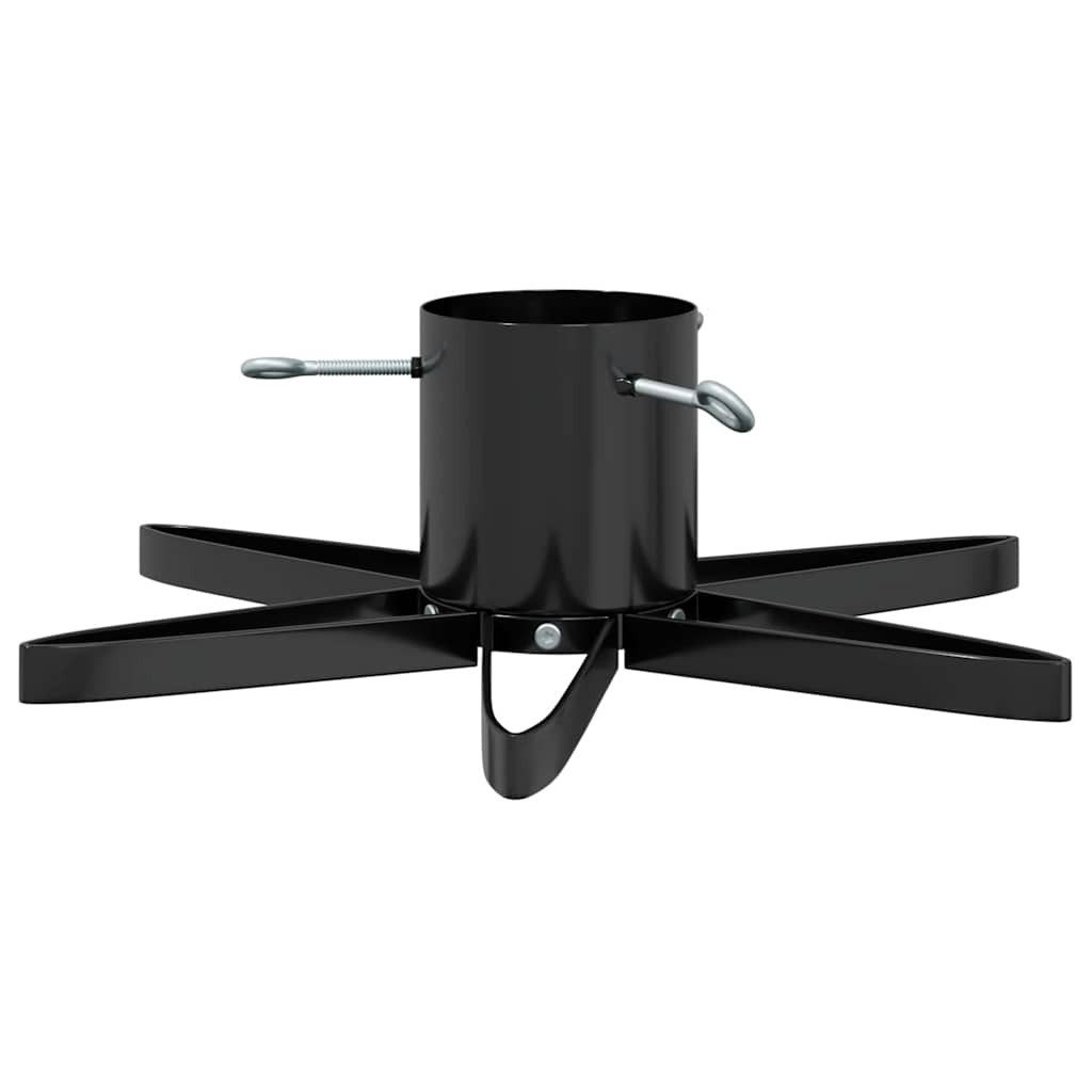 vidaXL Christbaumständer Weihnachtsbaumständer 1.73 Schwarz 50 x 50 x 15,5 cm Stahl (1-tlg)