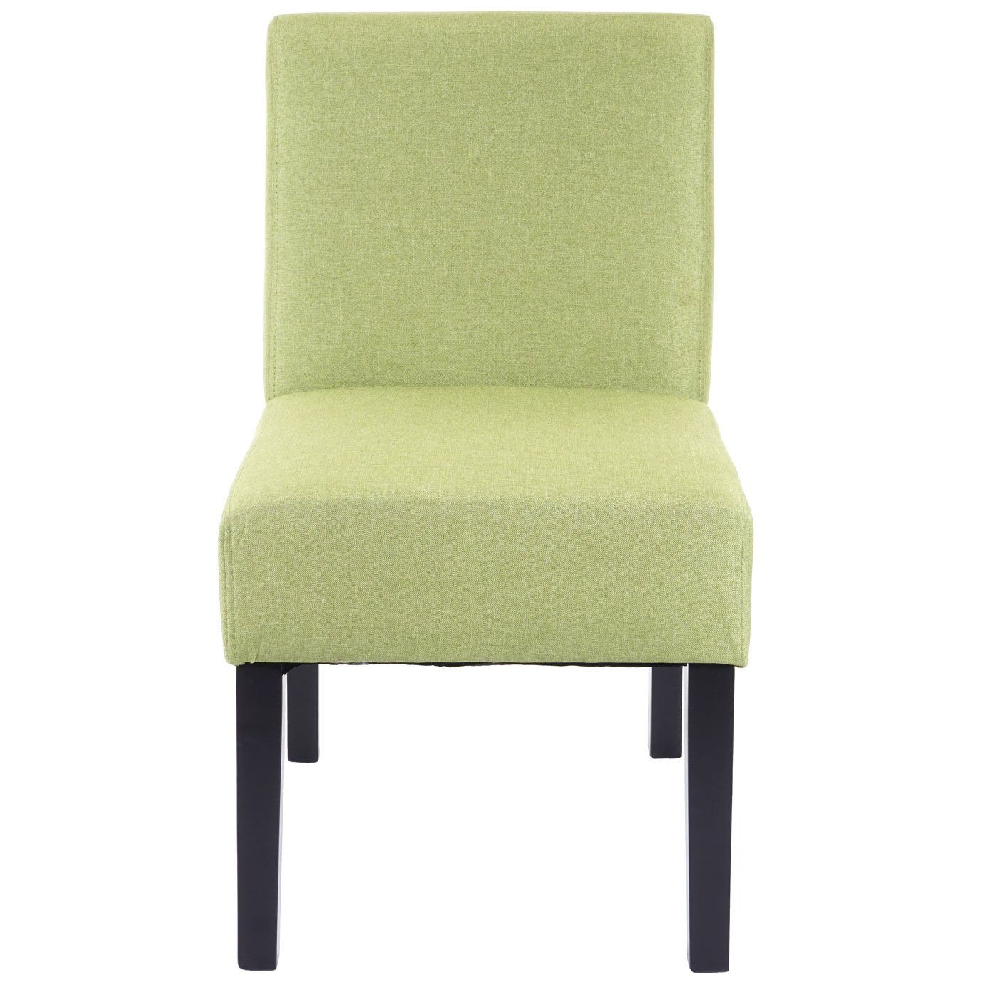 MCW Esszimmerstuhl MCW-F61-2 (Set, Abgerundete Rückenfläche, grün 2 2er-Set, lange St), Sitz- | Extra und grün Sitzfläche