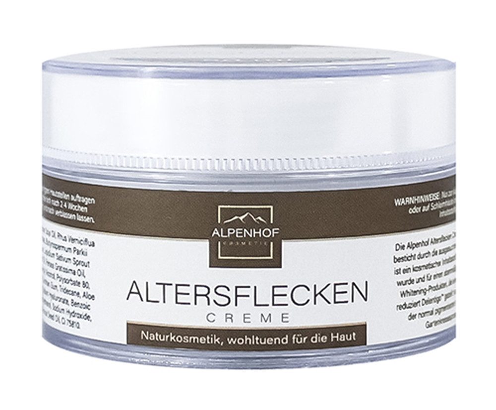 Stolz GmbH Hautcreme Altersflecken Creme 50ml - Alpenhof zur Bekämpfung von Altersflecken
