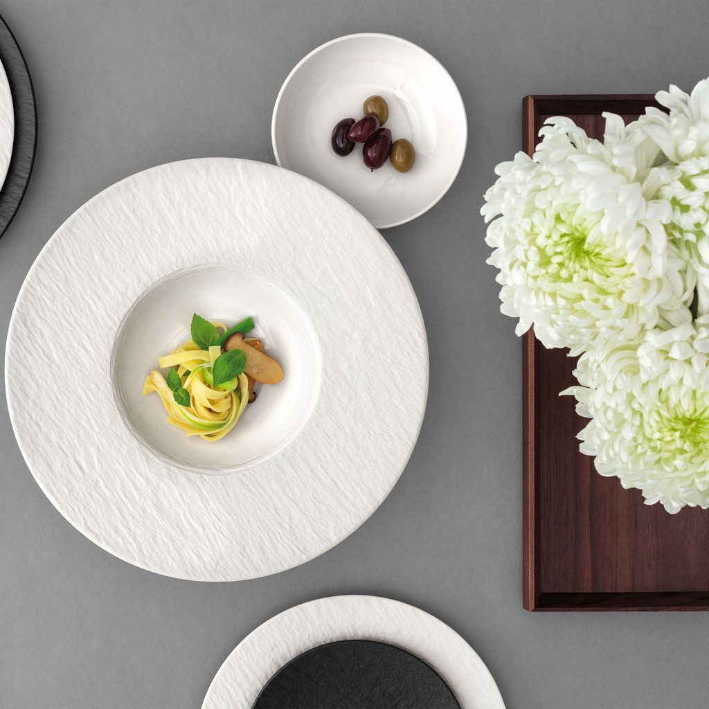 Villeroy & Boch Pastateller Manufacture Pastateller, (1 St), Premium Porcelain, mikrow.- & spülm.sicher, Made in Germany