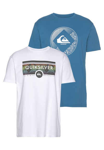 Quiksilver T-Shirt »MOSA JUNGLE SS TEE PACK« (Packung, 2-tlg., 2er-Pack)