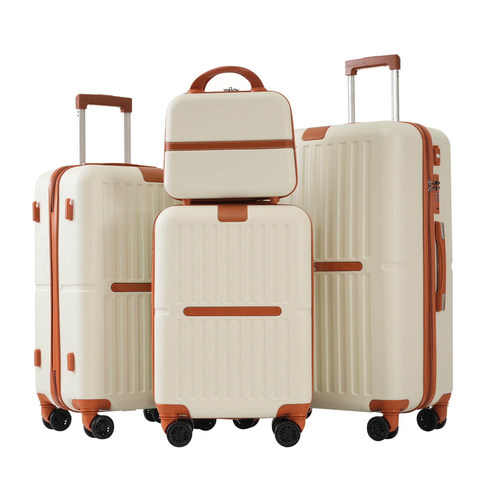 OKWISH Trolleyset Hartschalenkoffer-Set, Hartschalen-Trolley, 4 Rollen, günstig online kaufen