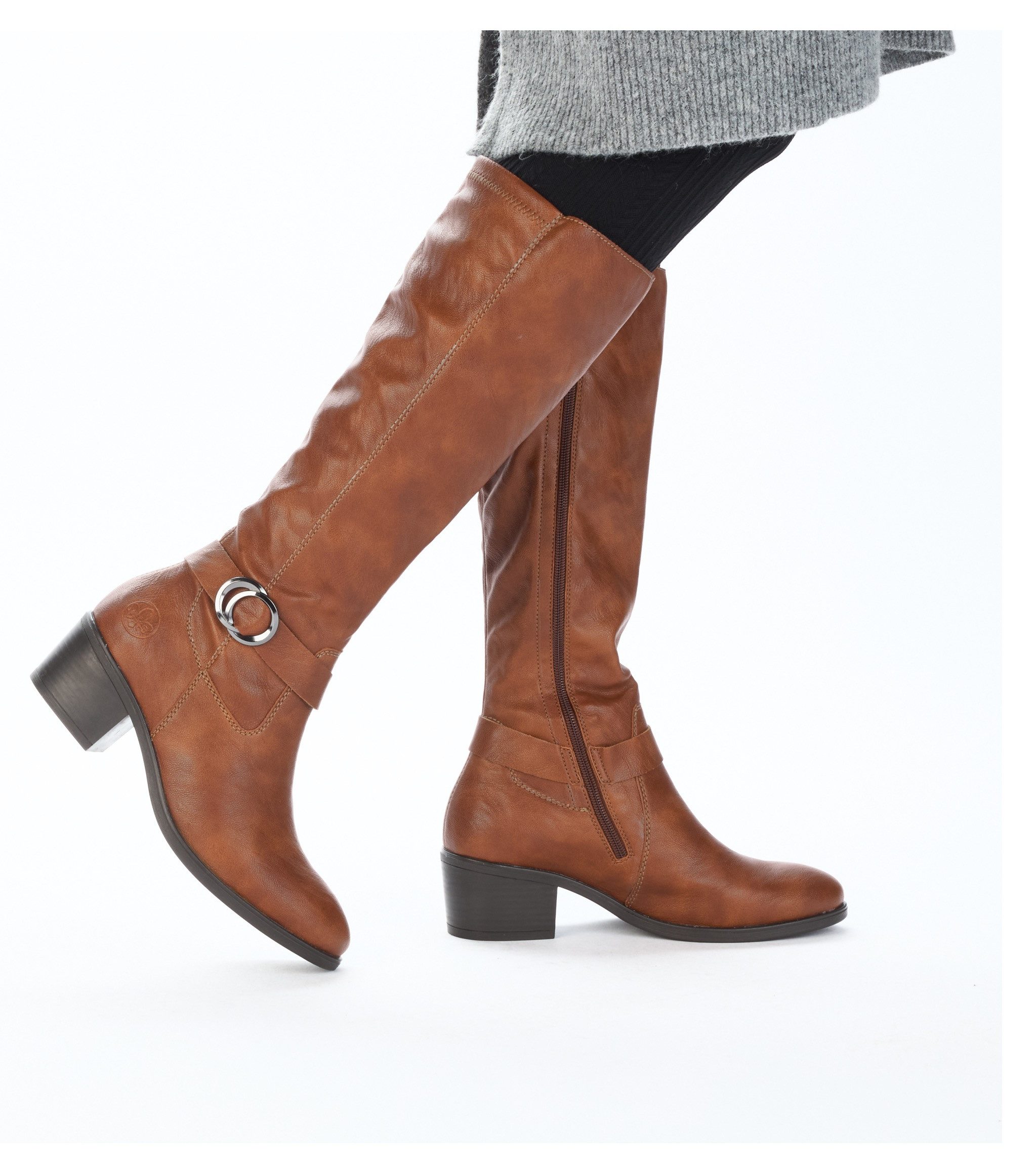 Rieker Stiefel Langschaftstiefel, Reißverschluss, in schmaler Form