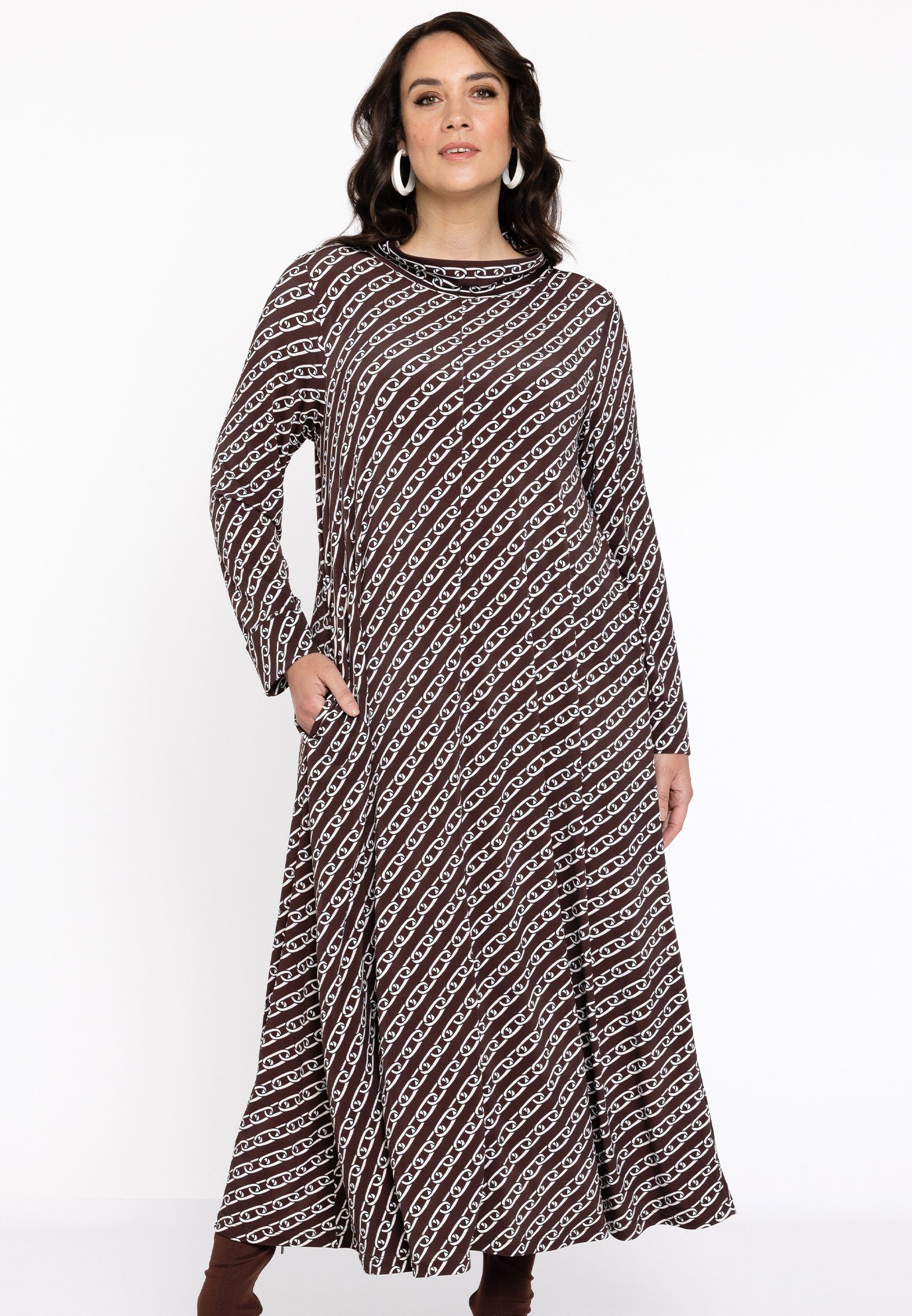 Yoek A-Linien-Kleid Große Größen