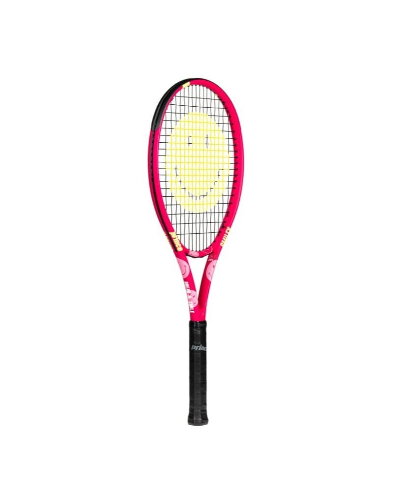 Prince Tennisschläger Beast Power 100in/270g Smiley 2025 rot/pink - besaitet