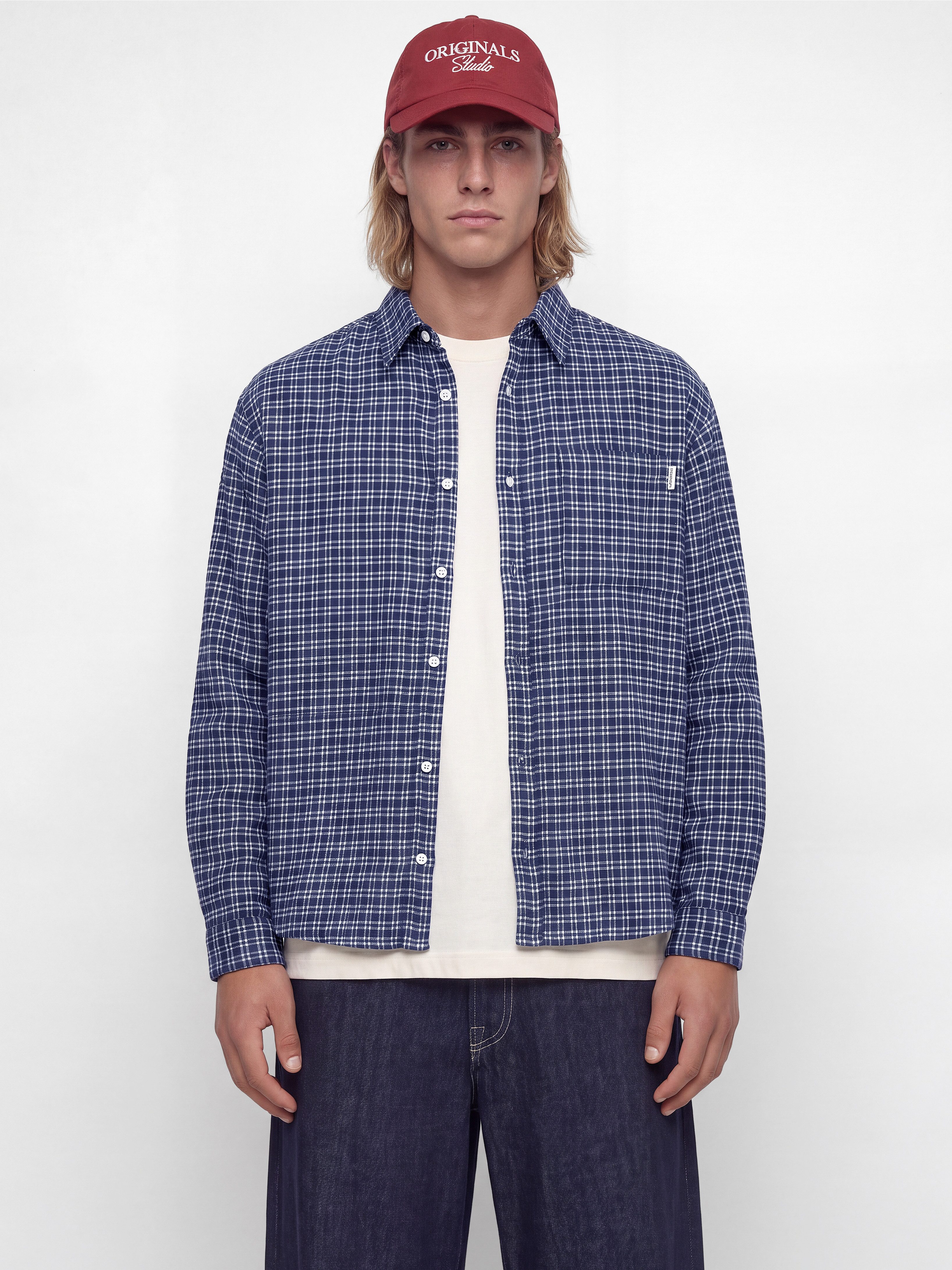Jack & Jones Langarmhemd JORFREDERIKSBERG FLANNEL SHIRT L/S Baumwolle, regular fit
