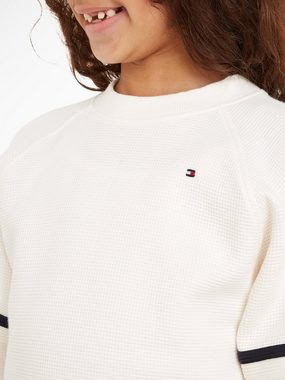Tommy Hilfiger Sweatshirt GLOBAL STRIPE WAFFLE SWEATSHIRT mit Global Stripe auf den Ärmeln