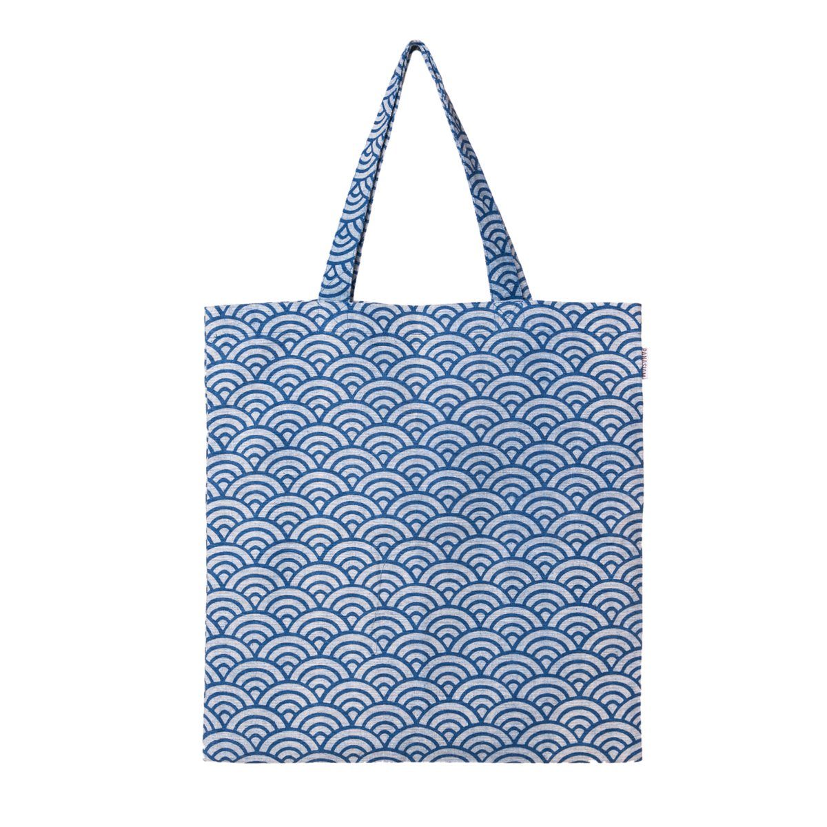 PANASIAM Beuteltasche Geometrix Baumwollbeutel auch als Einkaufstasche oder Schuhbeutel, aus 100% Baumwolle Jutebeutel mit traditionellen japanischen Mustern Seigaiha