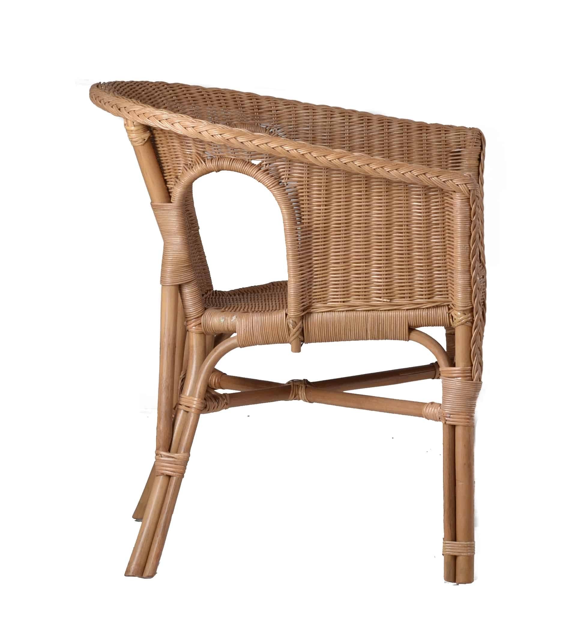 MiaMöbel Rattanstuhl Rattan, aus Rattangeflecht Honig