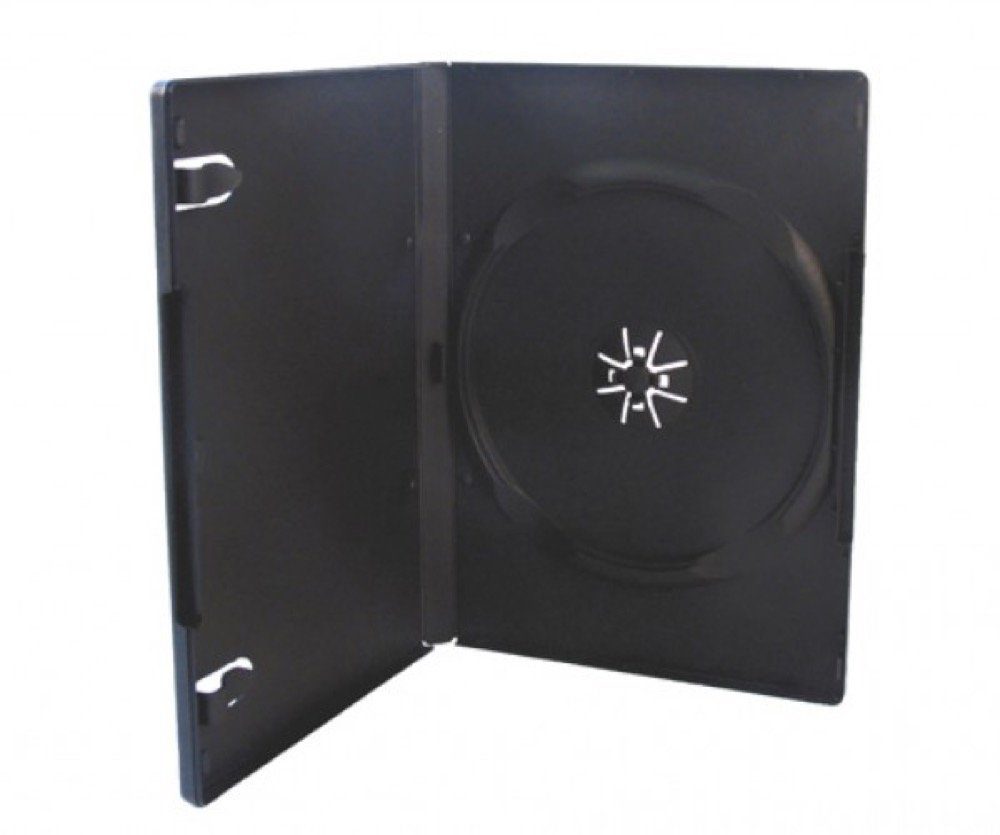 Mediarange DVD-Hülle 100 DVD Hüllen 1er Box 14 mm für je 1 BD / CD / DVD schwarz