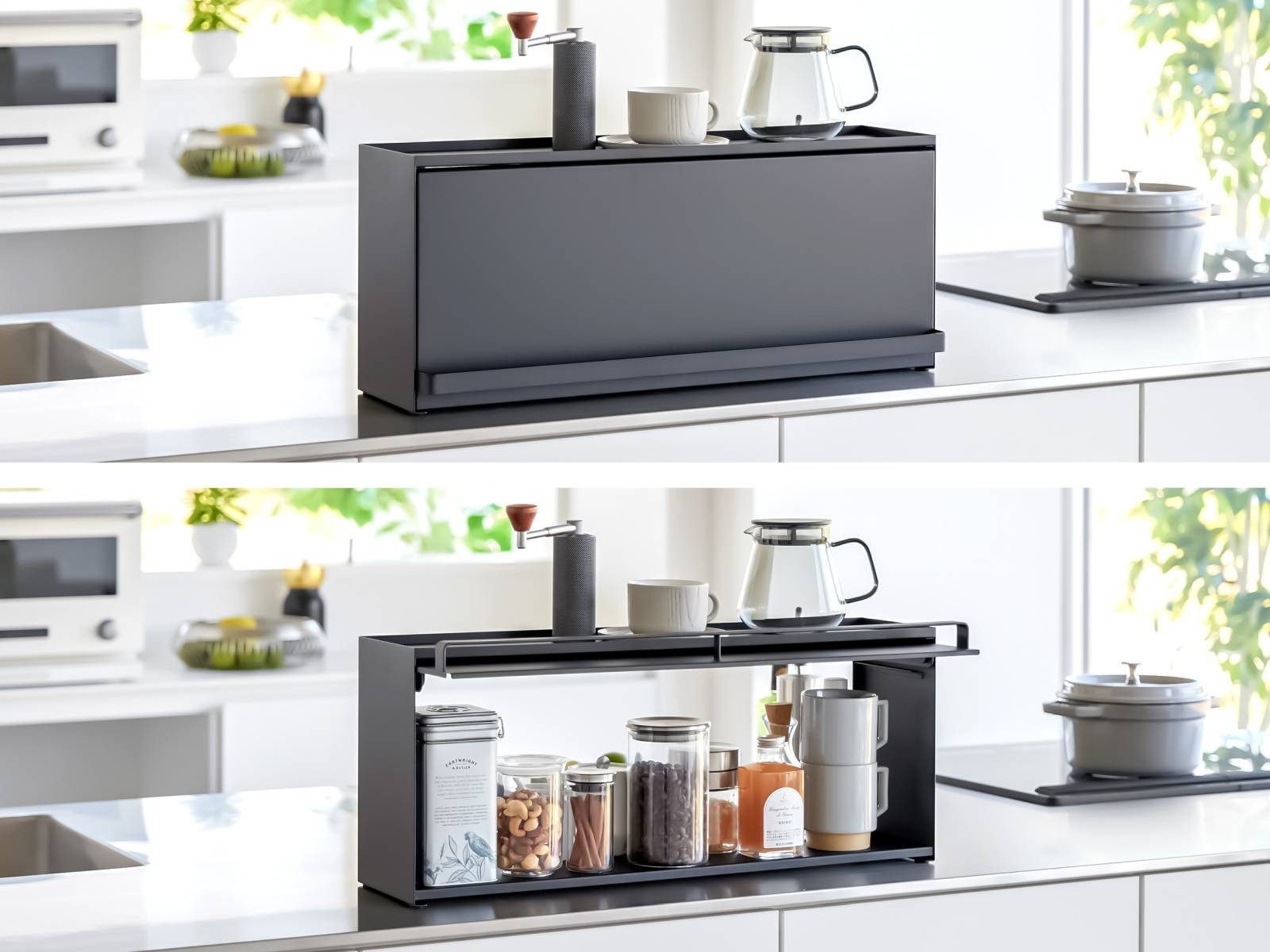Yamazaki Küchenregal "Tower" kleiner Küchenorganizer 60x25x17cm günstig online kaufen