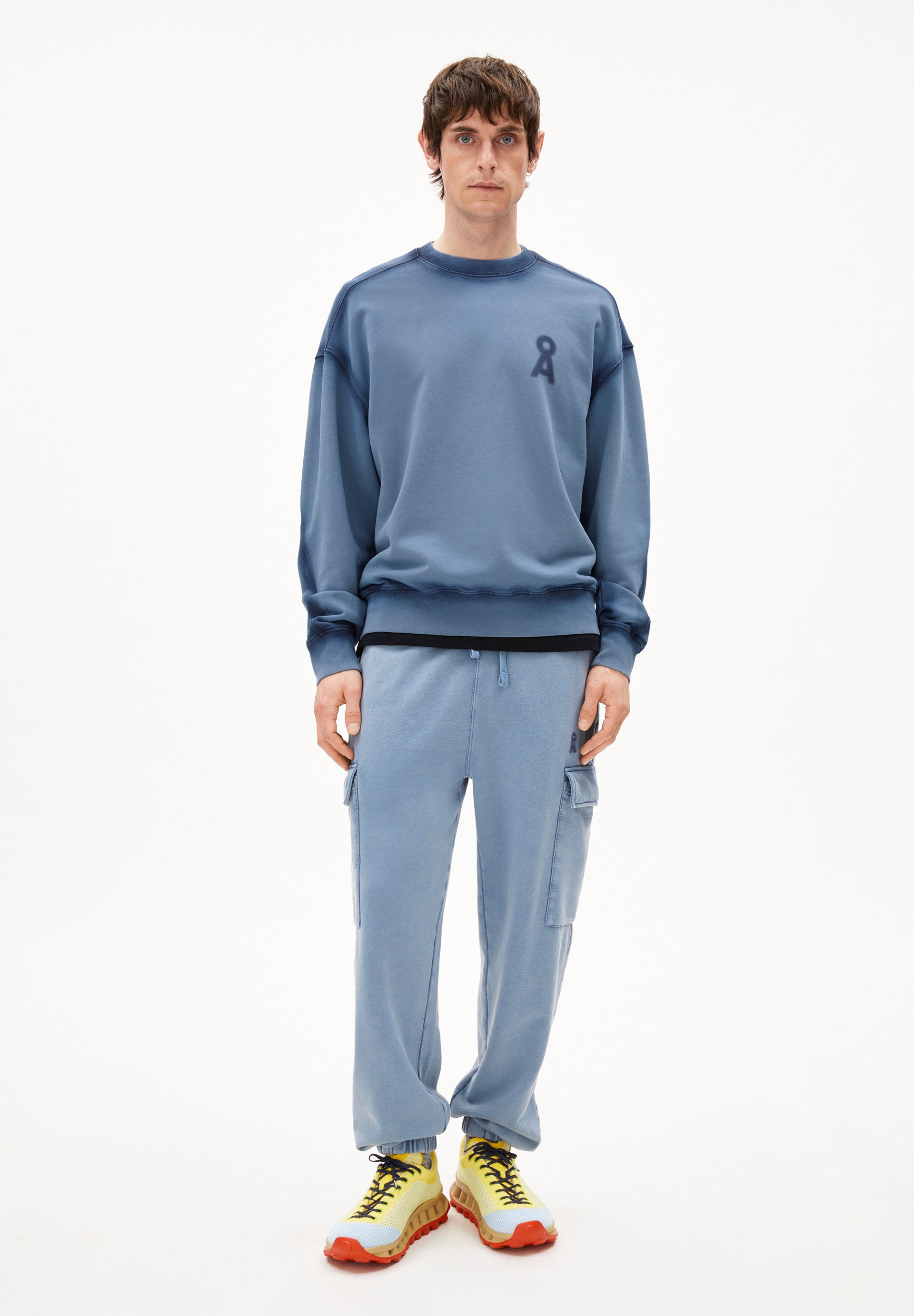 Armedangels Sweatshirt EMAAL GMT DYE SPRAY Sweatshirt aus Bio-Baumwolle Relaxed Fit