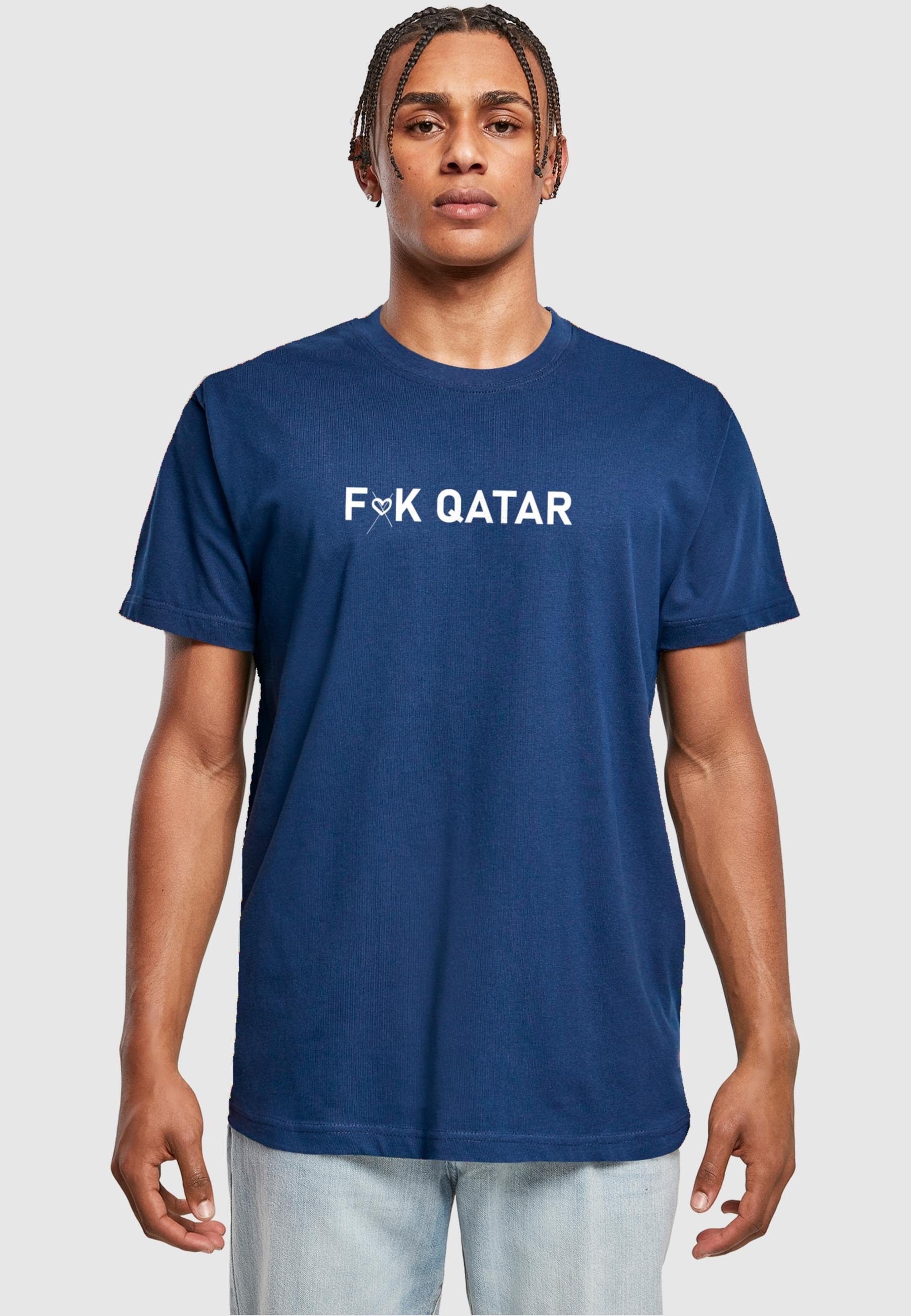 Round Neck F (1-tlg) Herren heart) (no lightnavy T-Shirt K Qatar Merchcode T-Shirt
